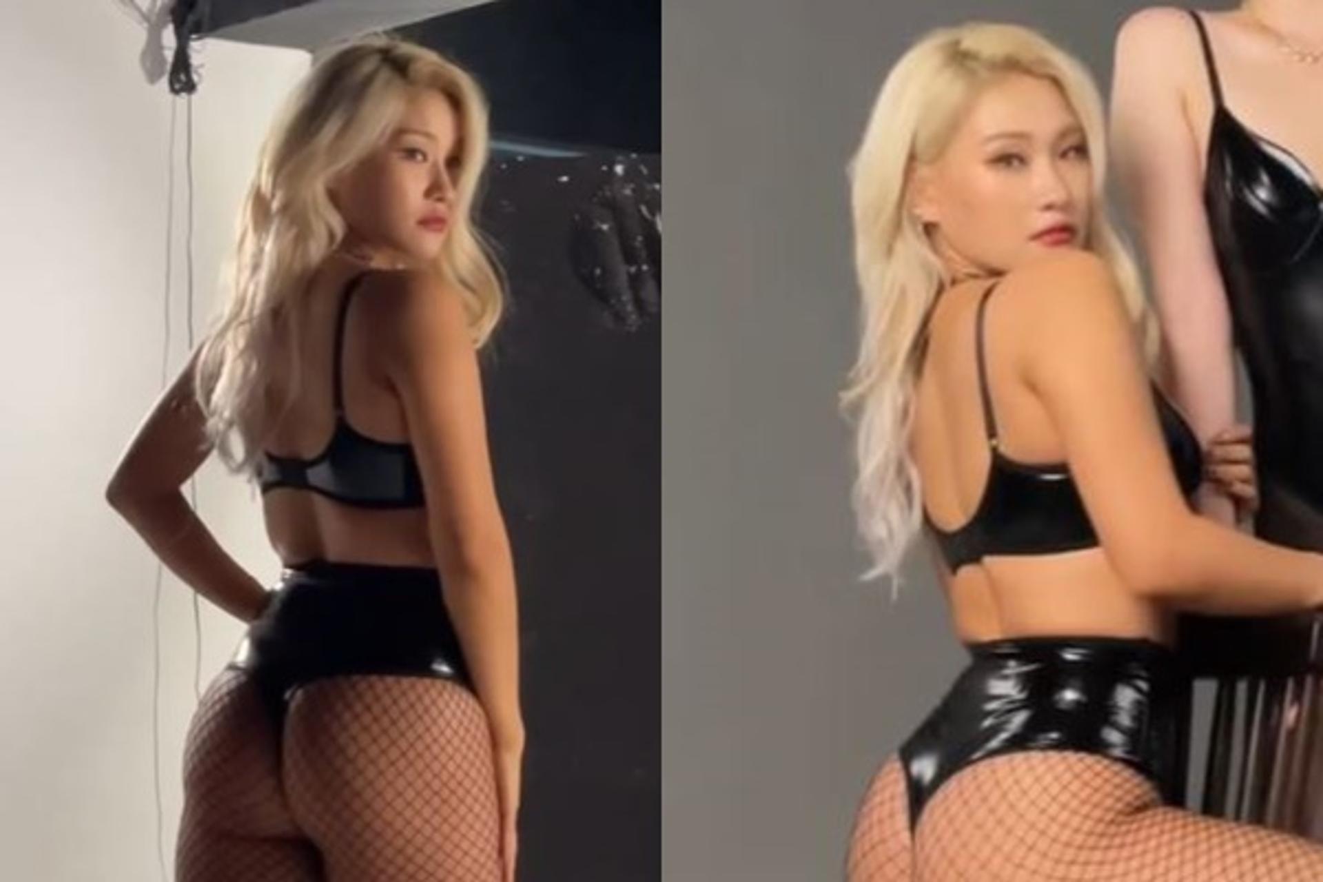 "애플힙 장난 아냐"… 손승연, 망사+가죽속옷 '파격'