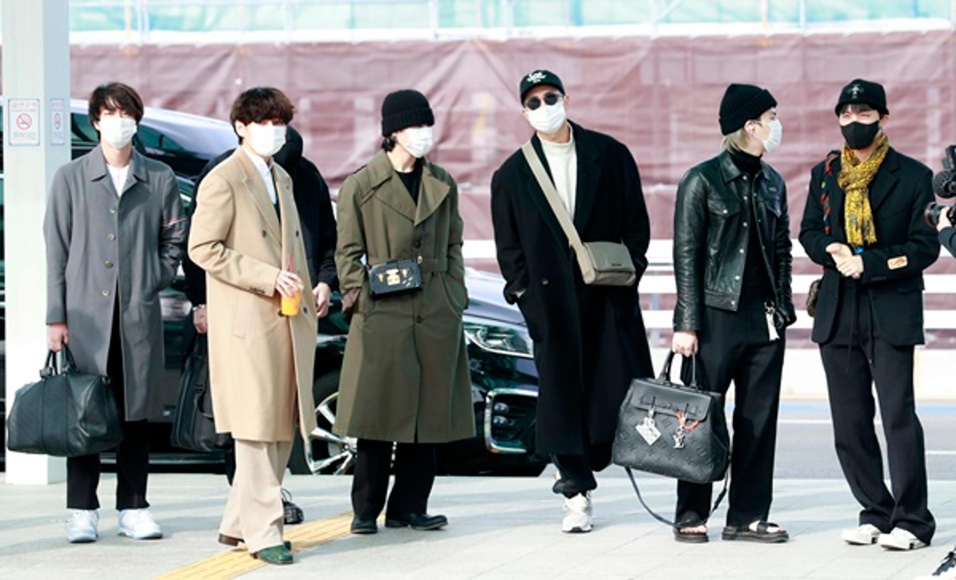 "다녀오겠습니다"… '월드스타' 방탄소년단, 美일정 위해 출국