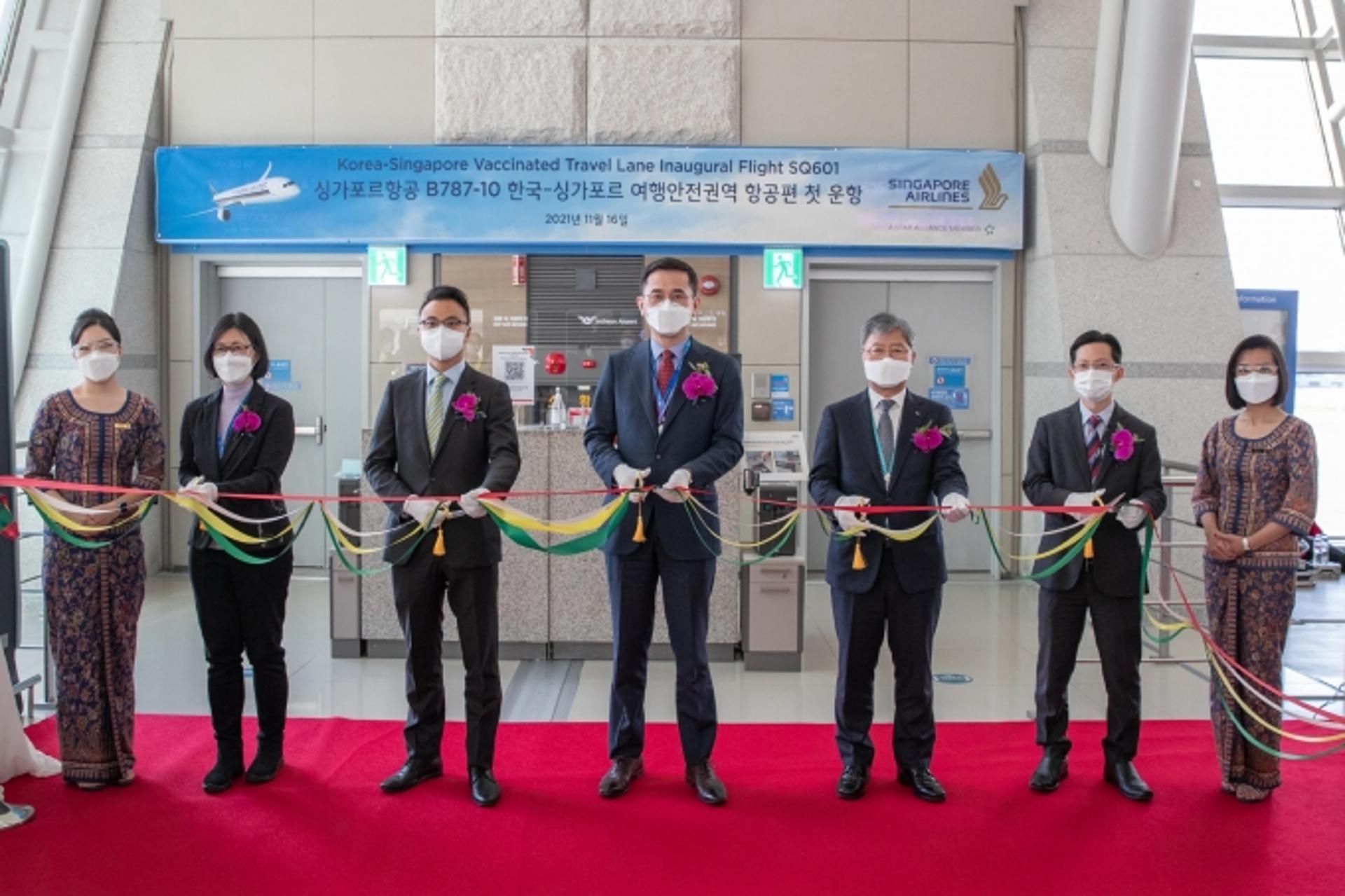 인천-싱가포르 하늘길 열렸다… 싱가포르항공,  트래블버블 노선 첫 출발