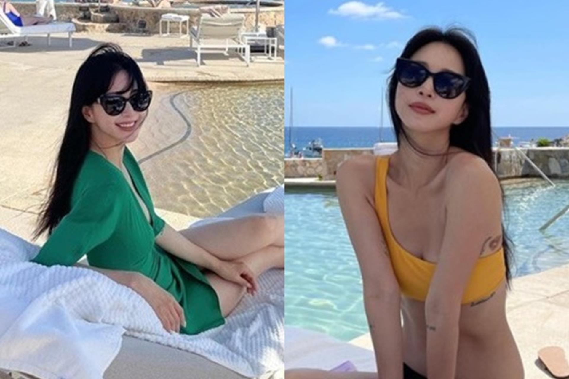 "비키니 속 흉터 안타까워"… 한예슬, 선베드 위 포즈
