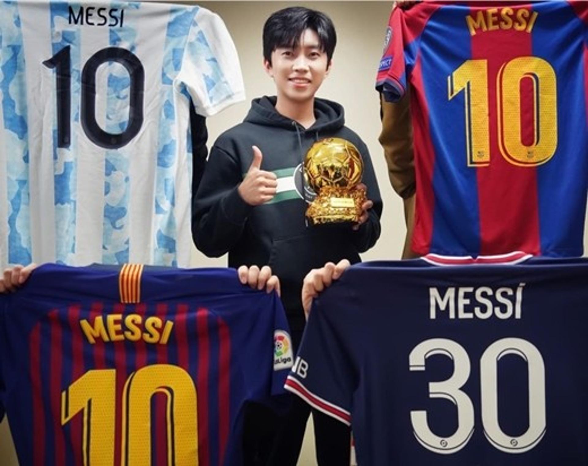 "메시형! 발롱도르 축하해"… 임영웅, 메시 향한 팬심 인증