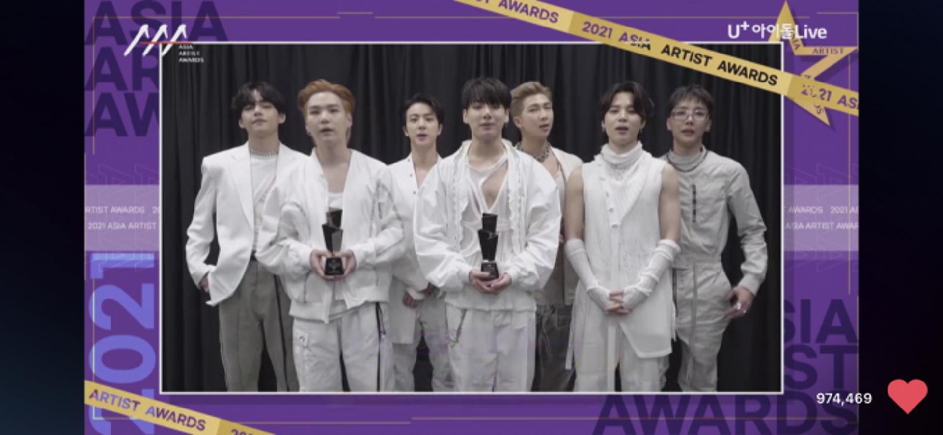 [2021 AAA] '2관왕' 방탄소년단 '버터'… 올해의 노래상