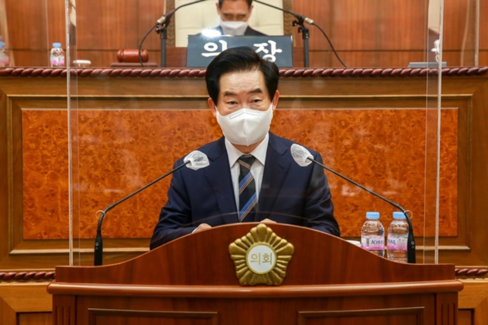 안병용 의정부시장, 2022년 새해 시정연설…"민선7기 사업 결실에 최선"