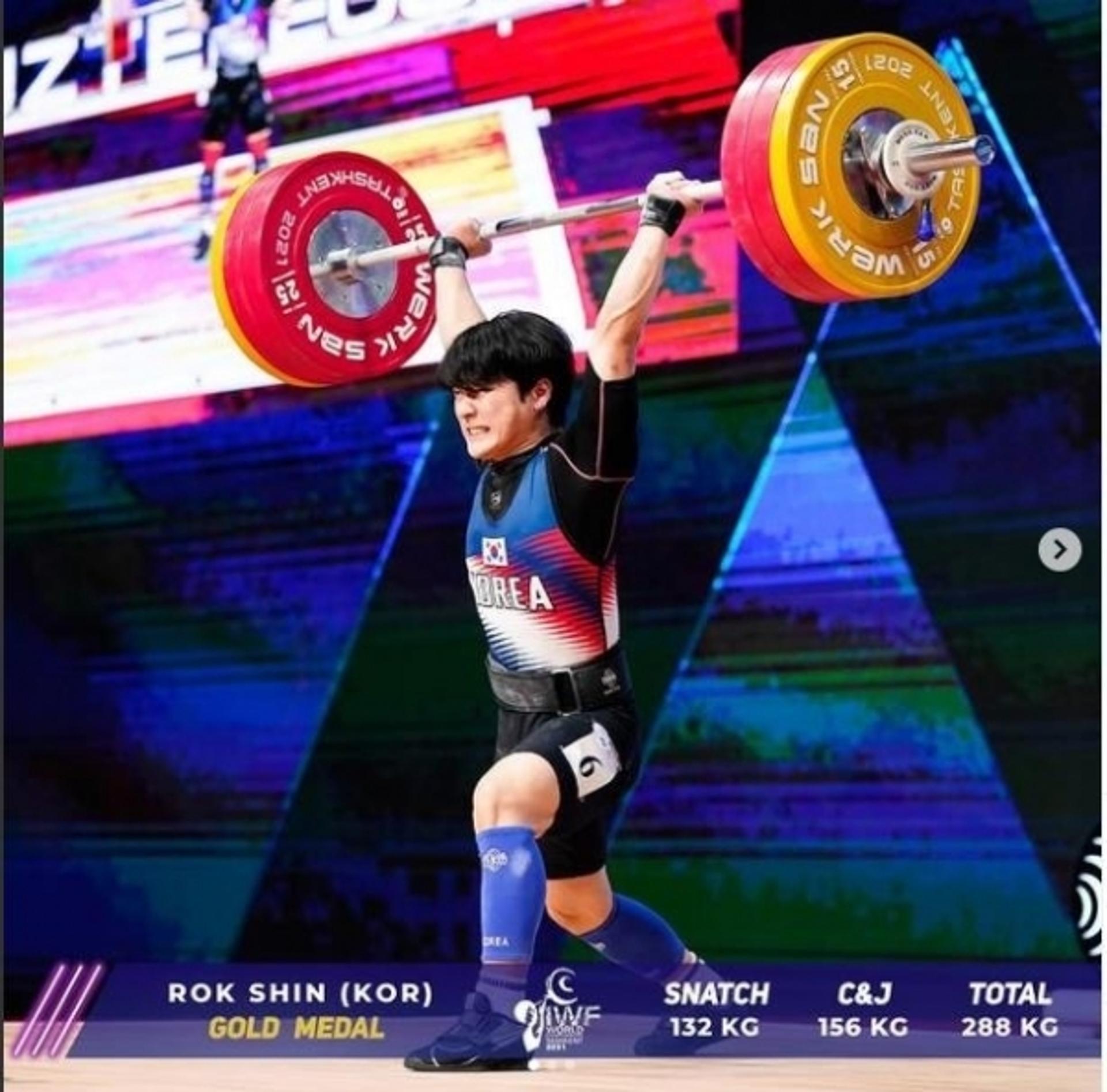 고양시청 신록 선수, 2021 세계역도선수권대회 61kg급 종합우승