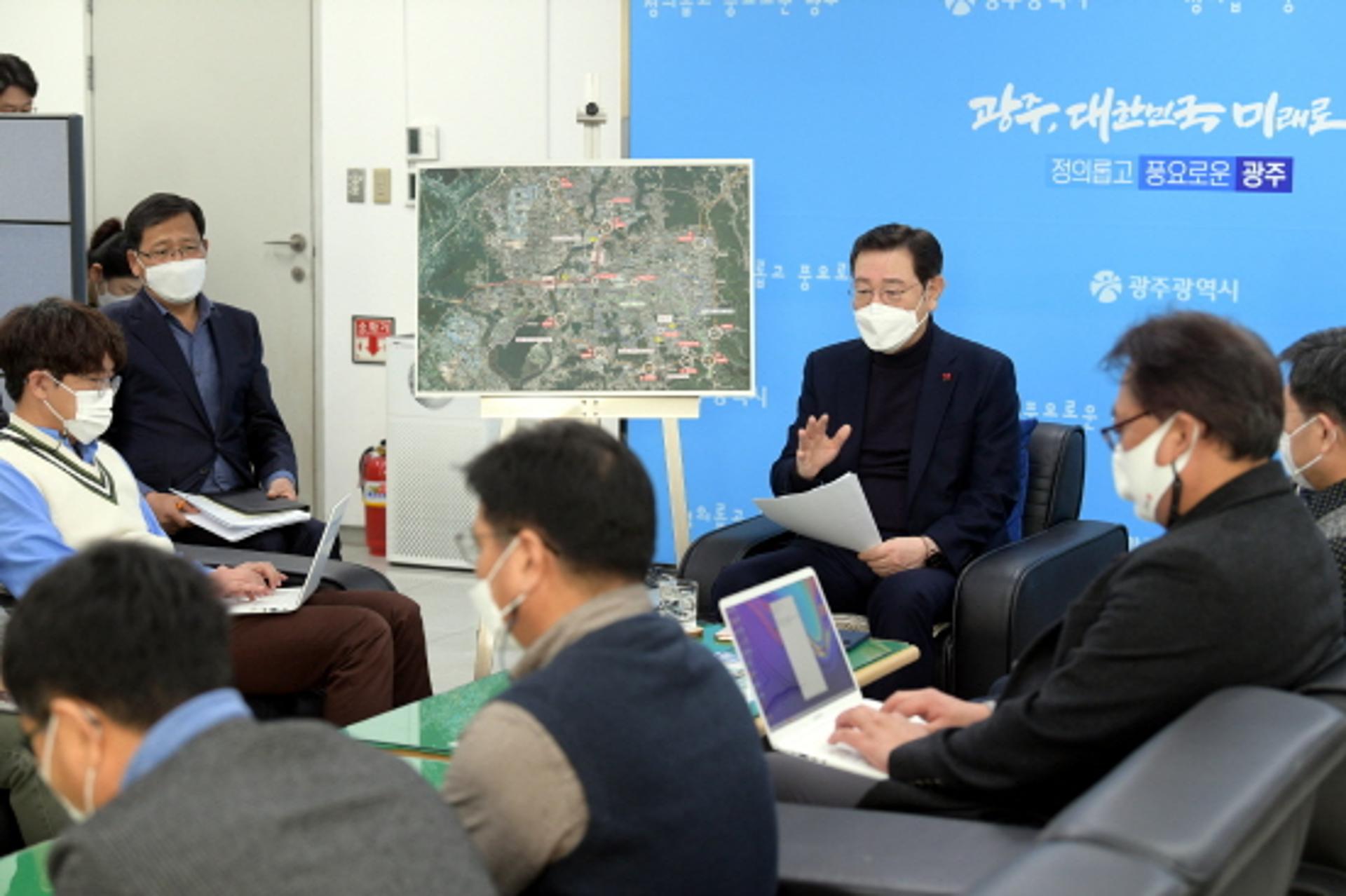 광주광역시, 도시철도2호선 공사 출퇴근 교통정체 집중관리
