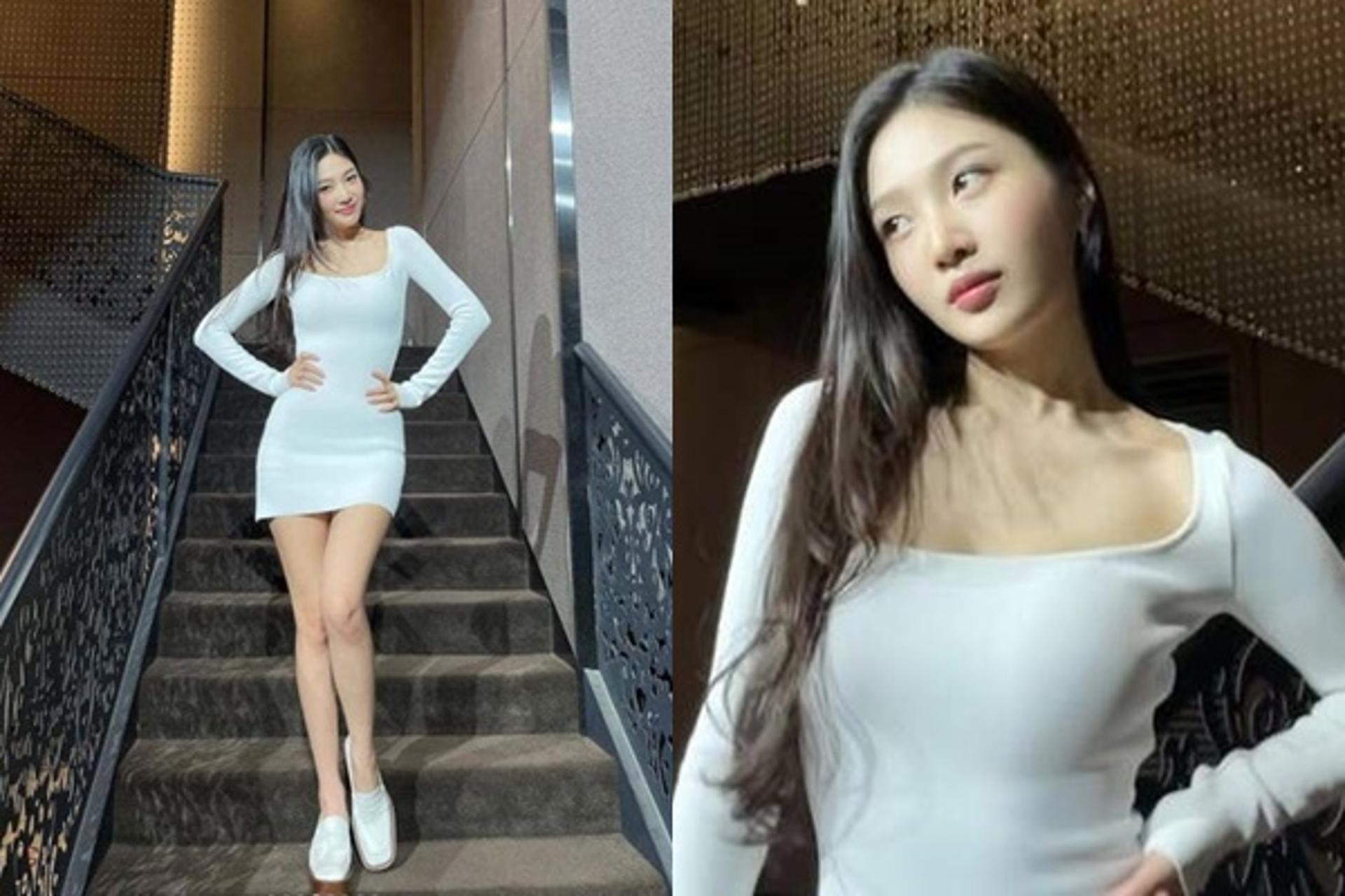 "다리가 이렇게 길다고?"… '크러쉬♥' 조이, 초미니 각선미 '아찔'