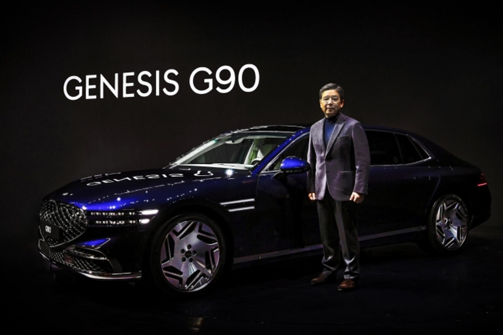 회장님차 ‘G90’ 세계시장 정조준… 장재훈 현대차 사장 “올해 2만대 판매 목표”