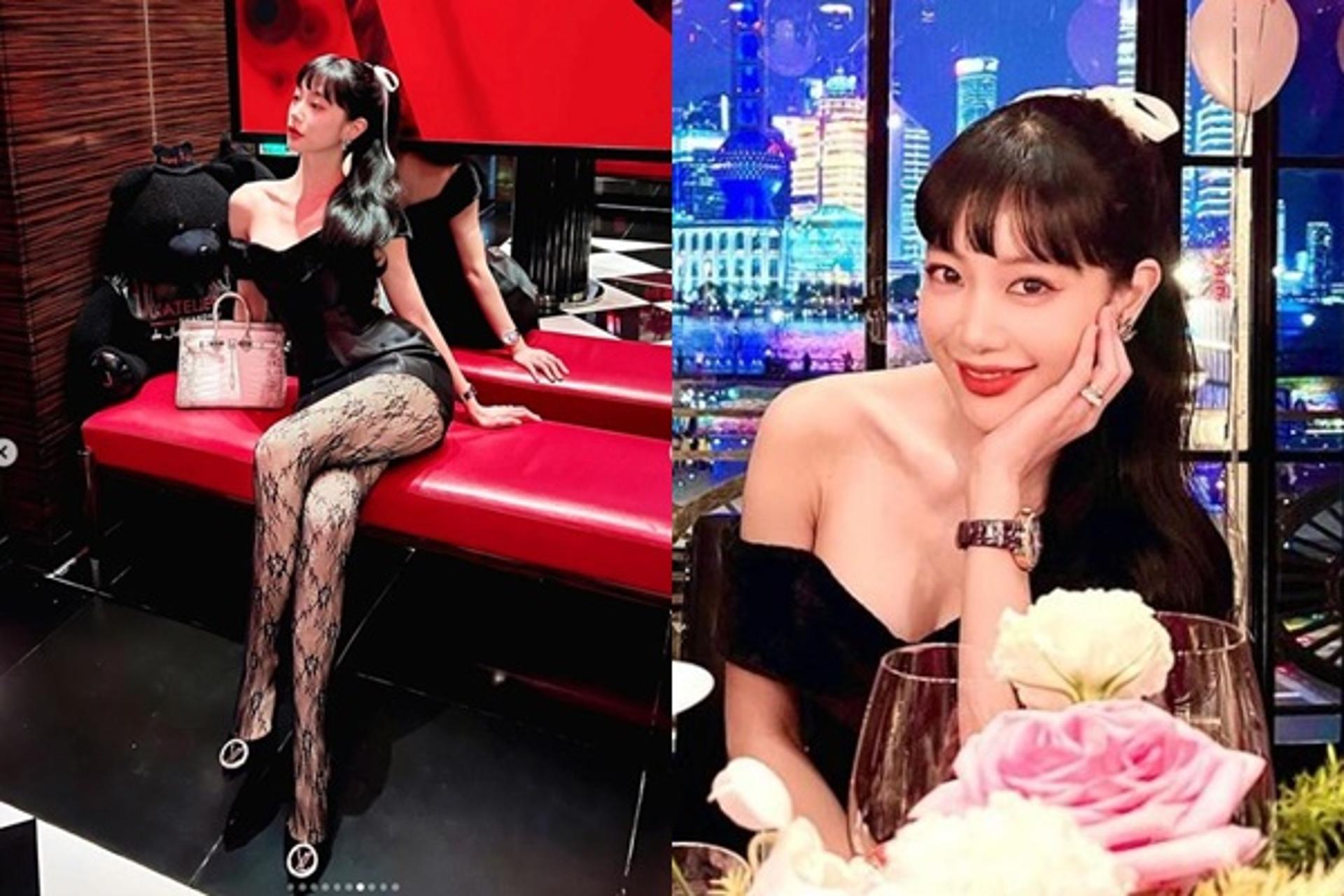 "다 드러난 망사스타킹"… 클라라, 몸에 두른 거 얼마?