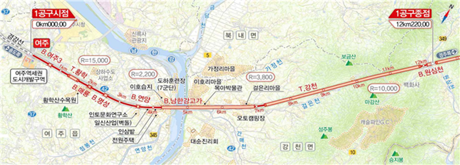 여주~원주 복선전철 제1공구 발주 따른 강천역 신설 본격추진