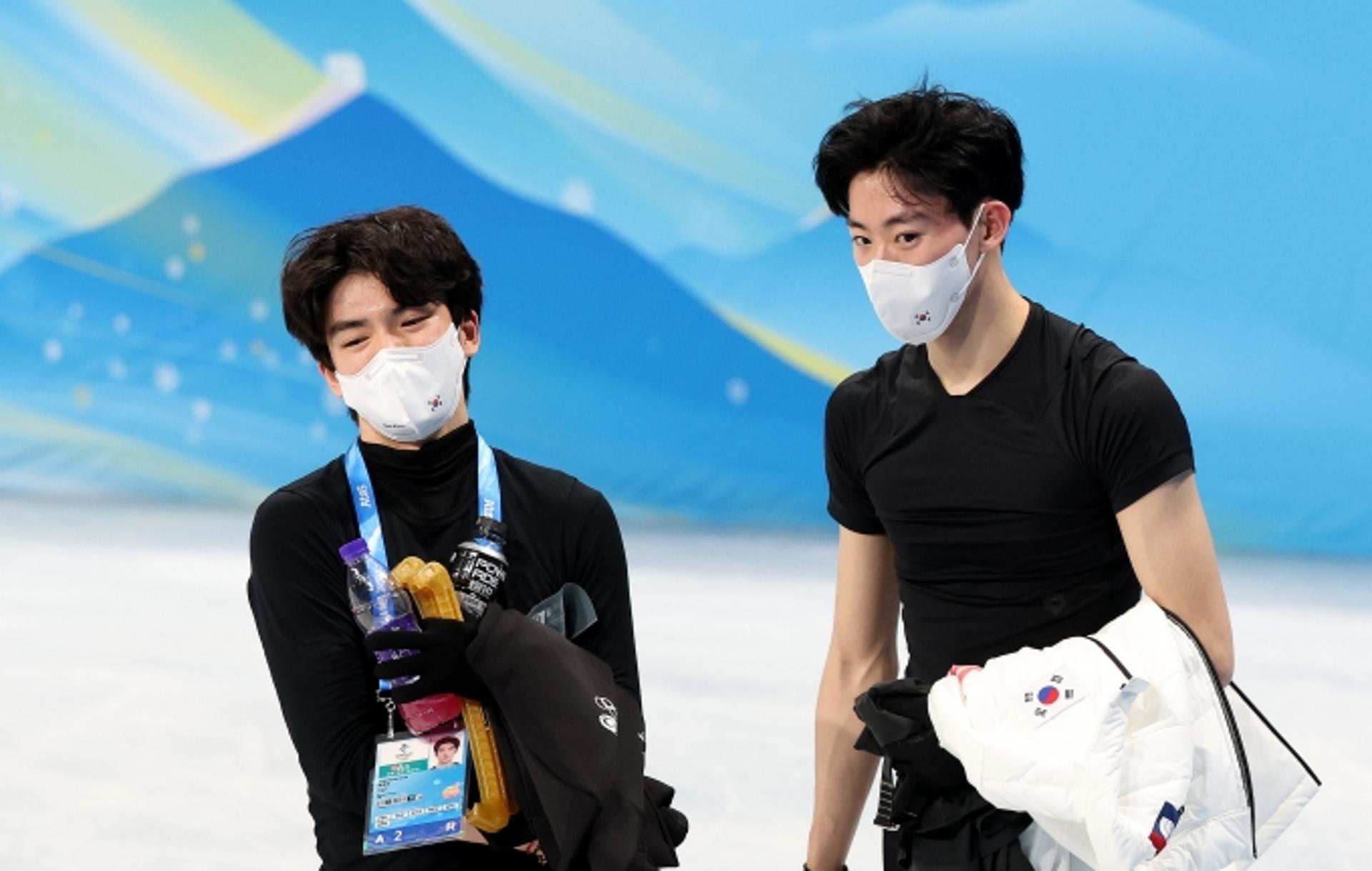 출격 앞둔 남자 피겨 차준환·이시형, 컨디션 '굿'