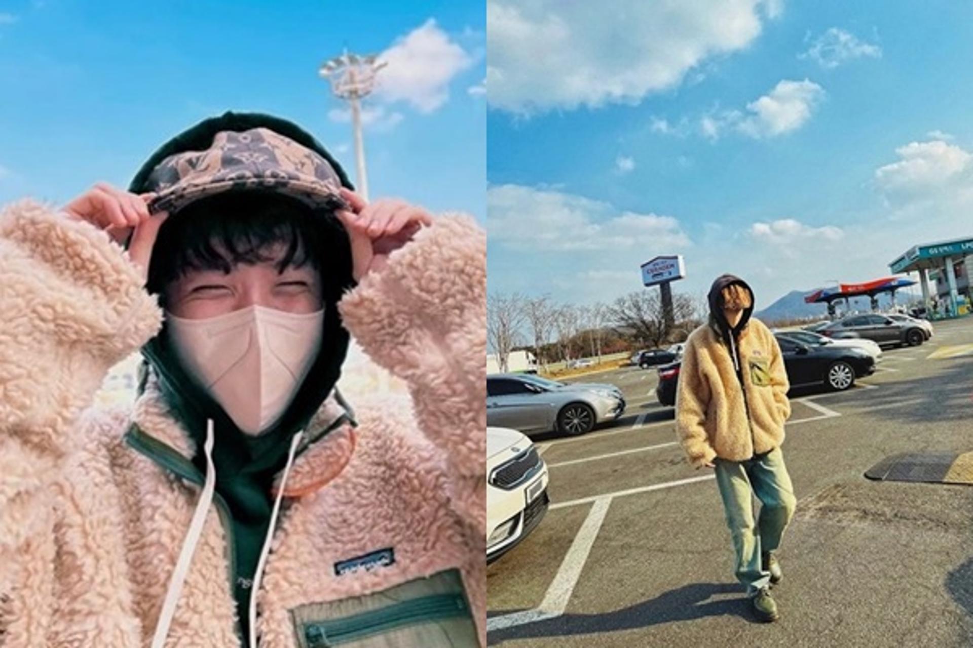 "K-휴게소 바이브"… 휴게소 출몰한 BTS 제이홉, 힙하다 힙해