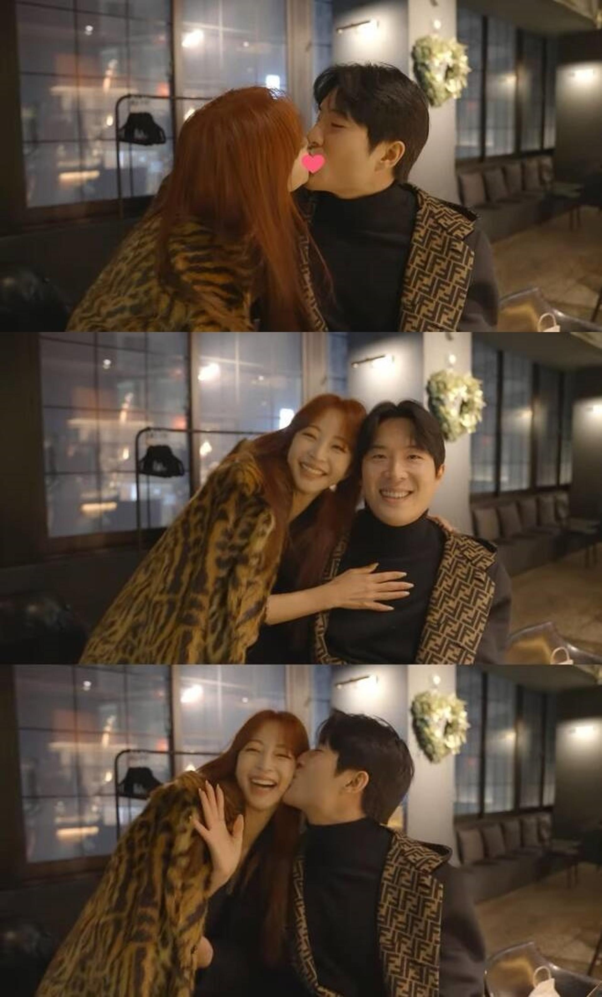 "과감 그 자체"…'10세 연하♥' 한예슬, 남친과 대놓고 키스
