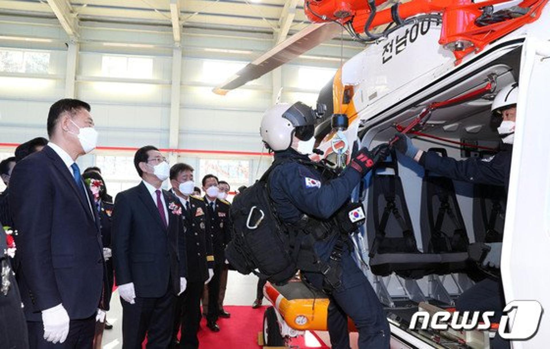전남소방, '도서·산간지역 구조' 중형 소방헬기 취항