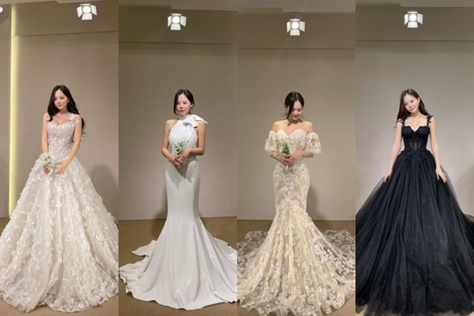 '10년 만 결혼식' 홍영기, 웨딩드레스 자태… ♥이세용 반할 만