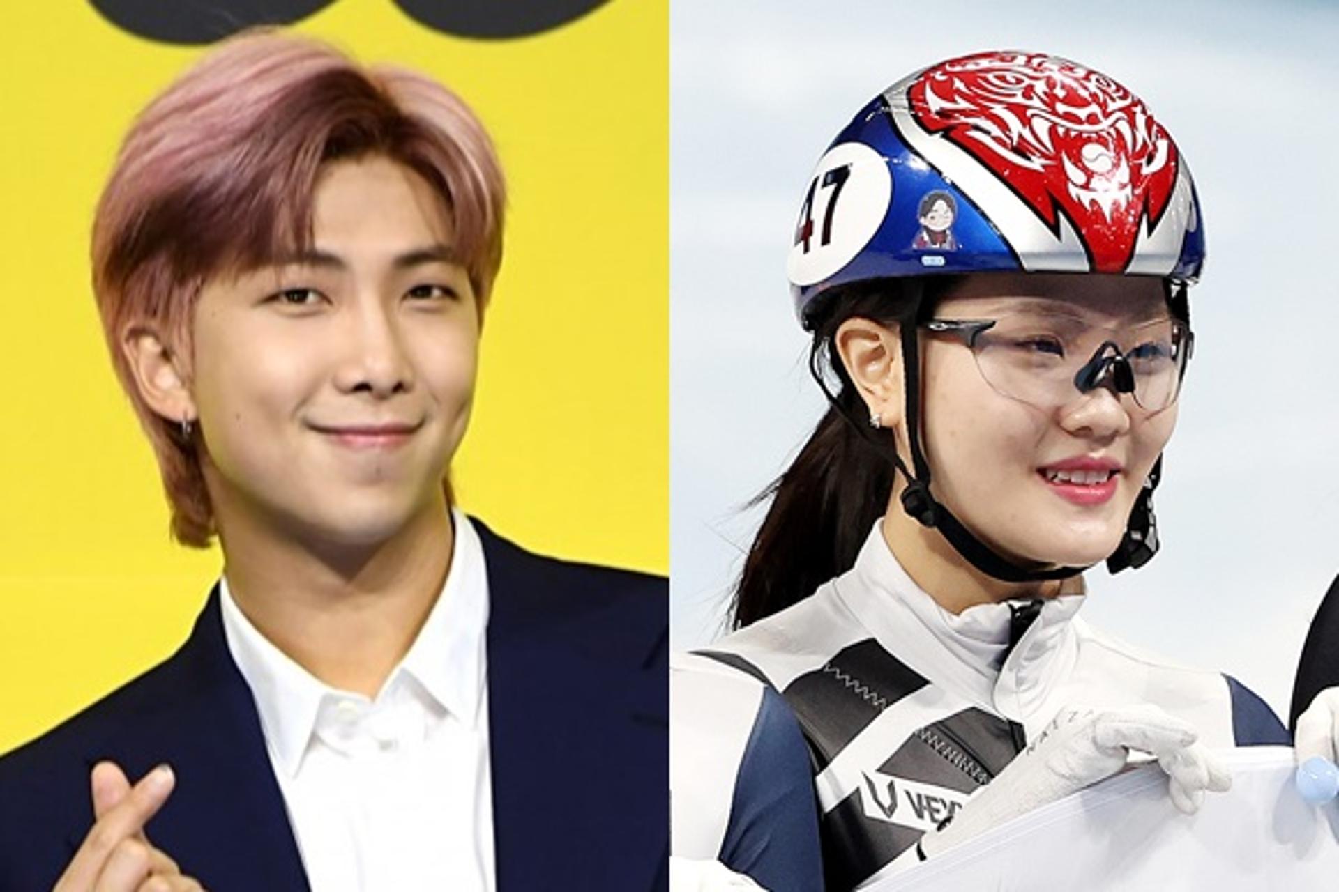 "'멋'있게 타보겠다"… '쇼트트랙' 이유빈, 방탄소년단 RM 응원 화답