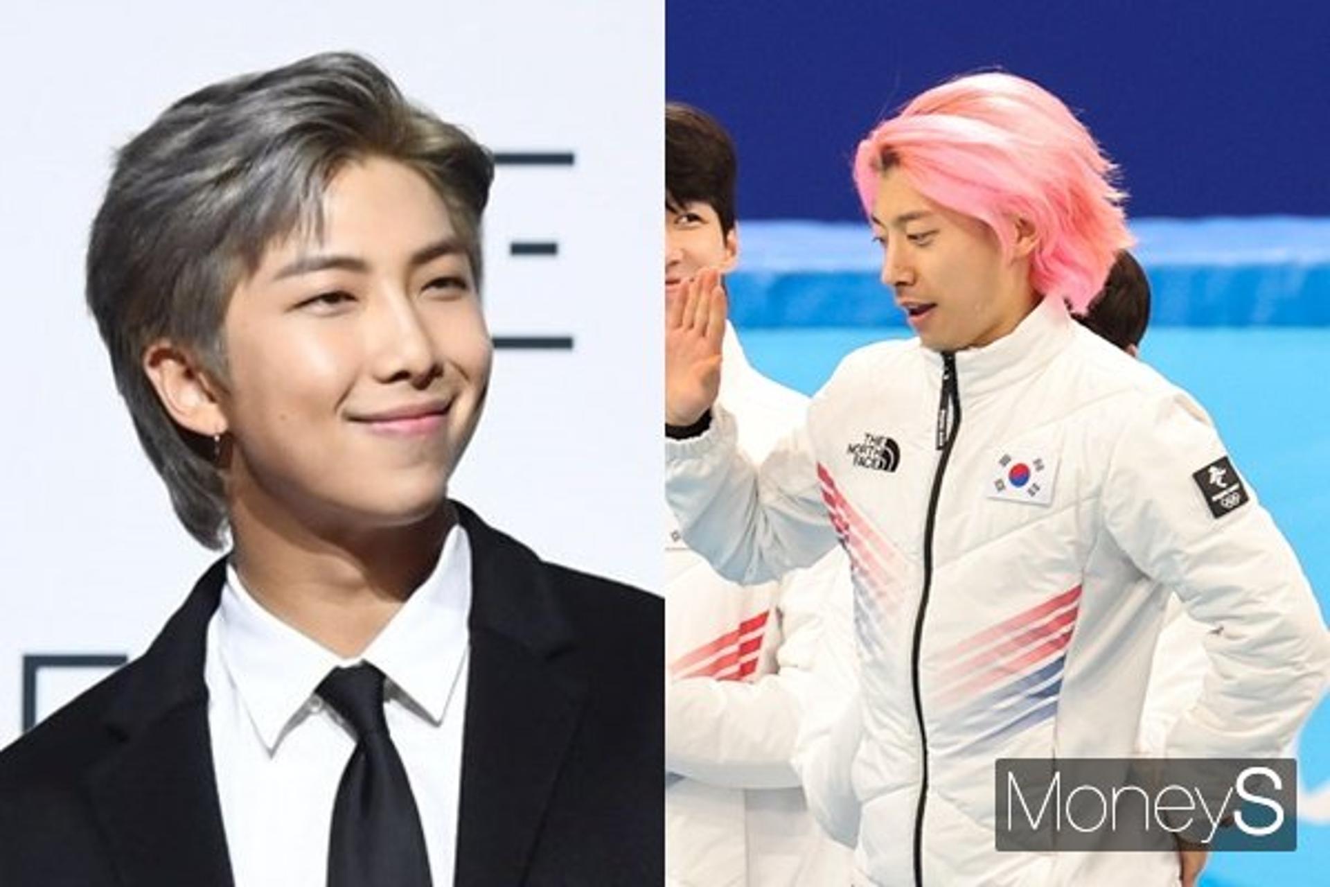 'BTS' RM, 곽윤기 '다이너마이트' 세리머니 화답… "잘 봤습니다"