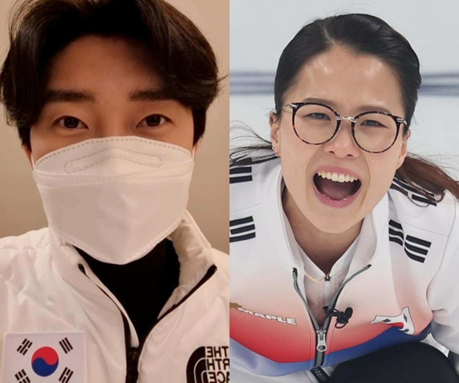 "'안경선배' 파이팅"… '승리의 신' 임영웅, 팀킴 응원 통했다