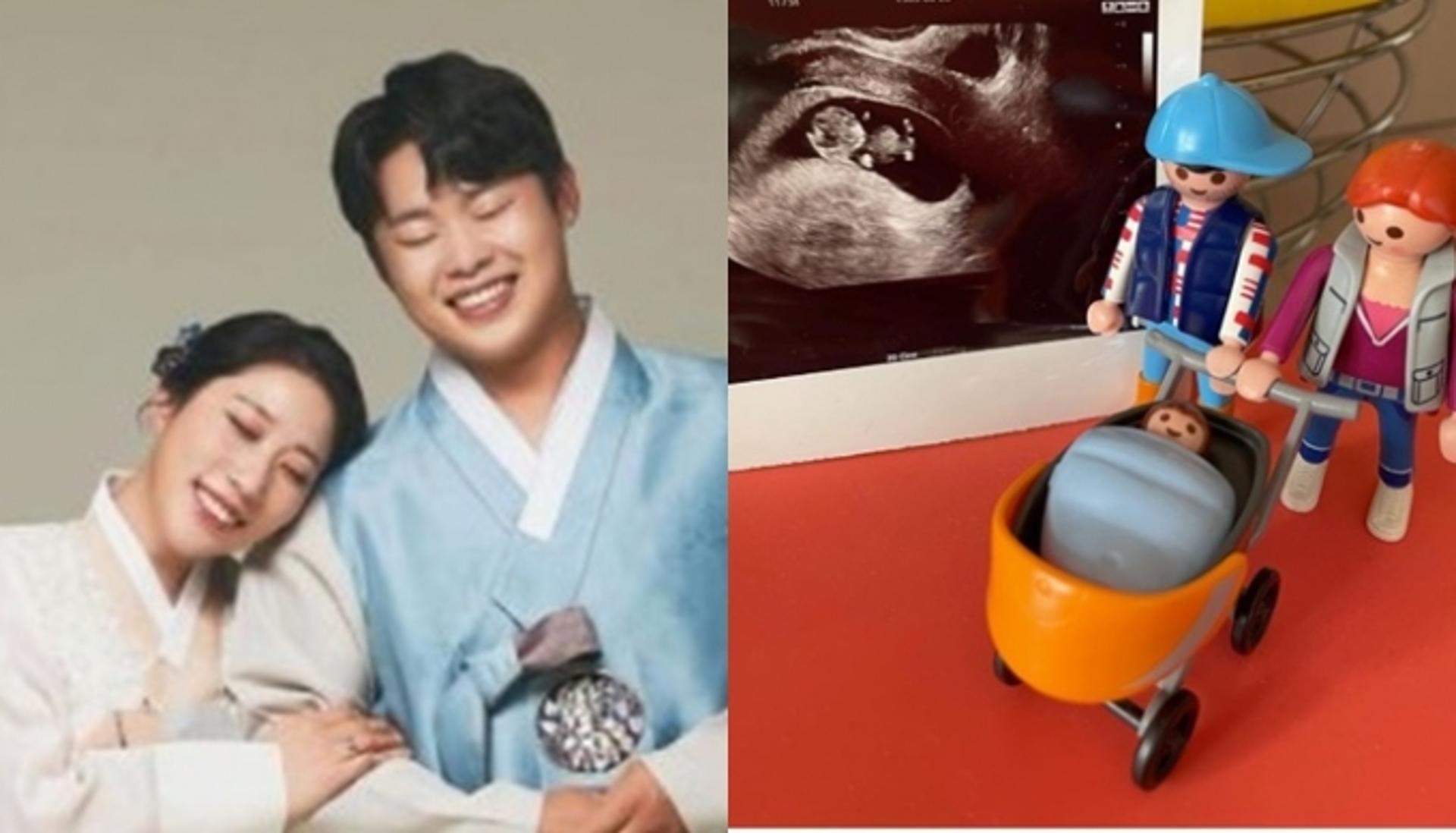 '윤승열♥' 김영희 임신…  크리스마스에 찾아온 '힐튼이'