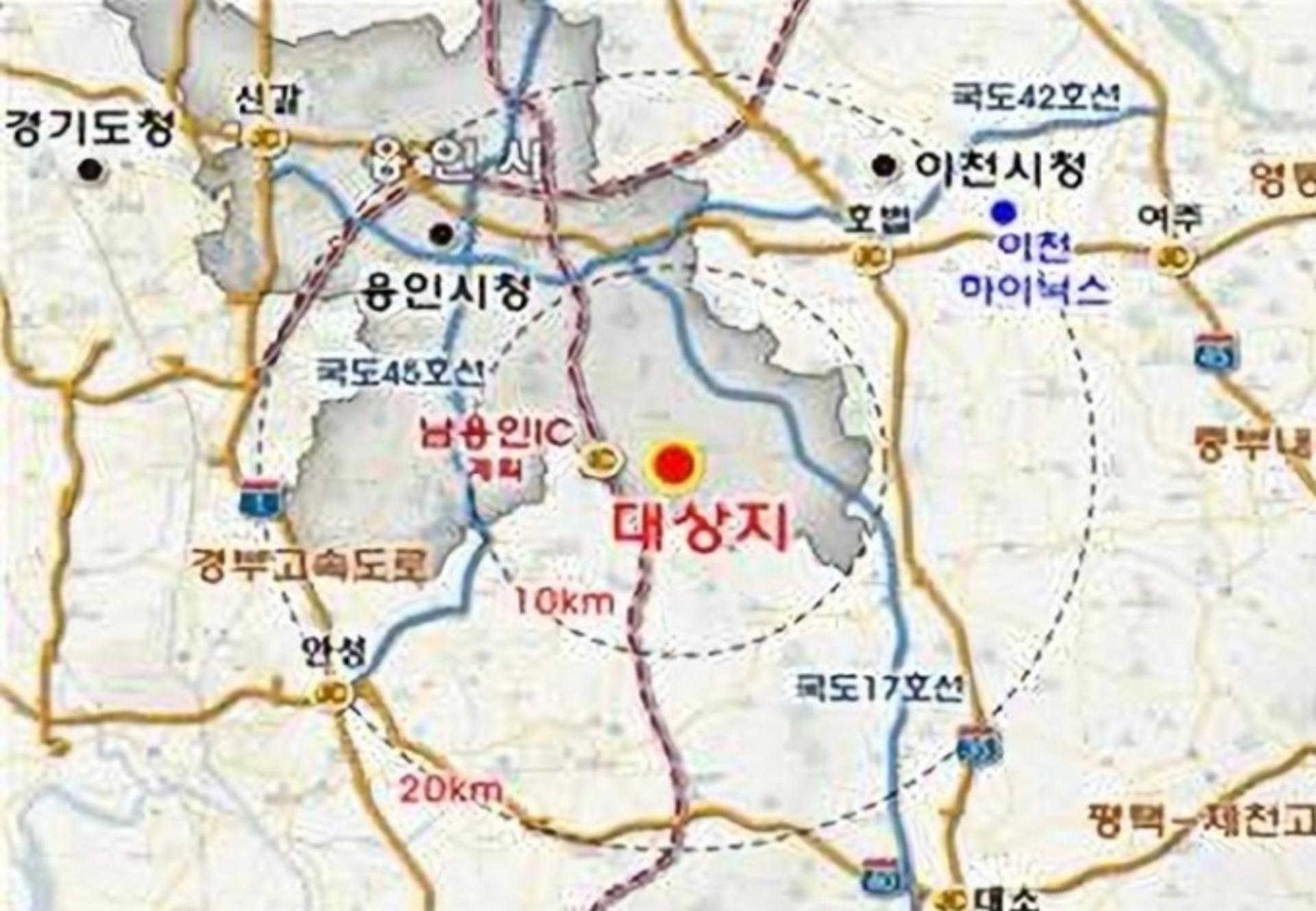 반도체 클러스터 사업지 용인 원삼면 전역 토지거래허가구역 재지정