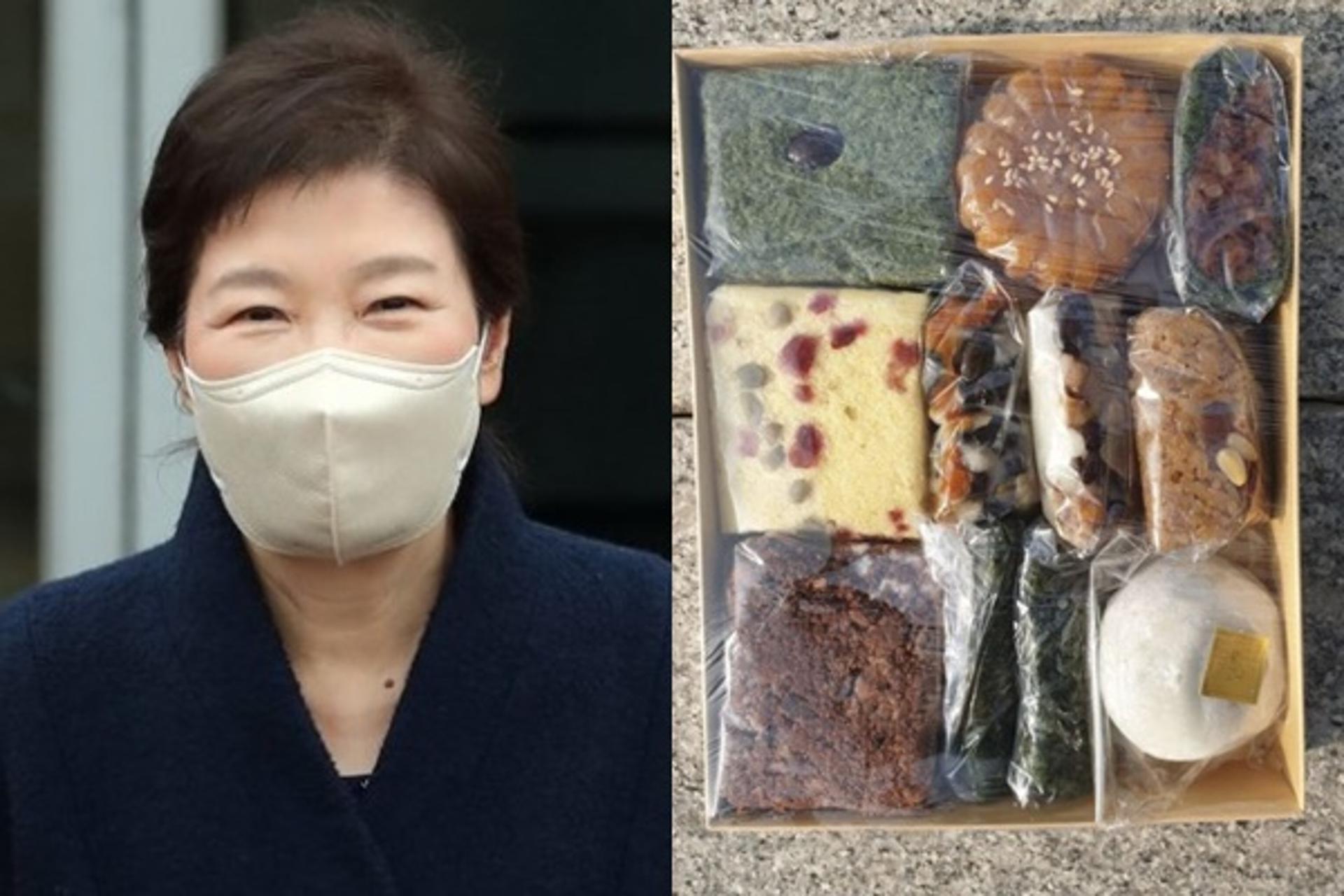 "이사 왔어요"… 박근혜, 대구 달성군 주민에 떡 돌리며 인사