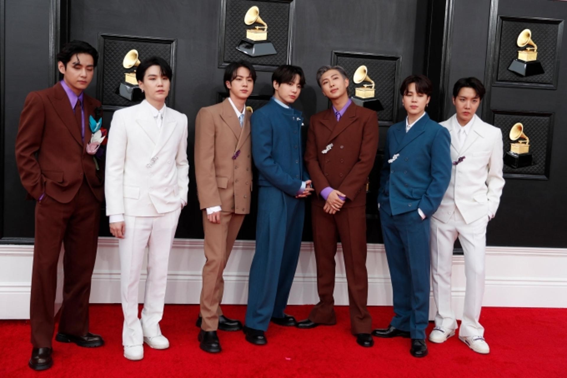 '방탄소년단' 레드카펫 포착, 그래미 어워즈 새 역사 쓸까