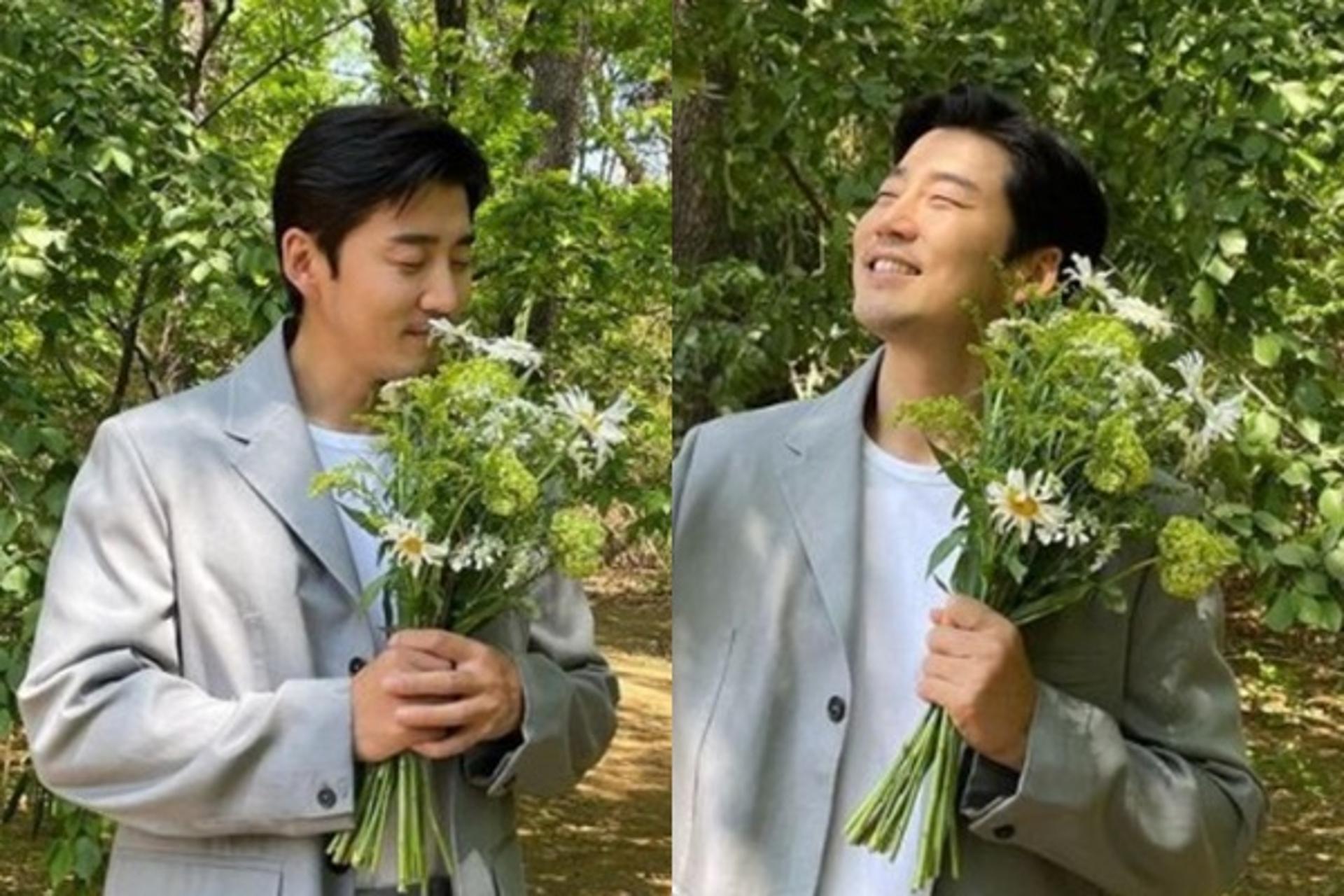 윤계상, 웨딩 촬영중?… 5세 연하 신부♥ 줄 꽃인가