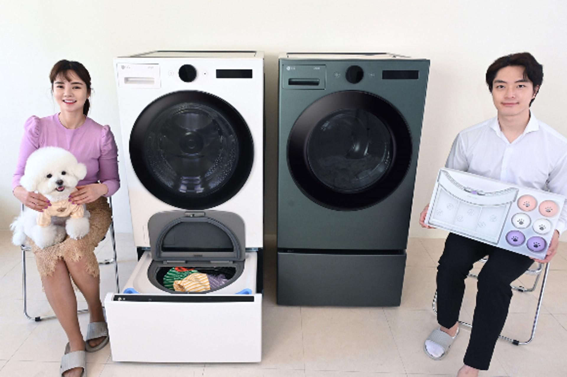 LG 트롬 세탁건조, 제품교체 없이 '펫 가전'으로 업그레이드