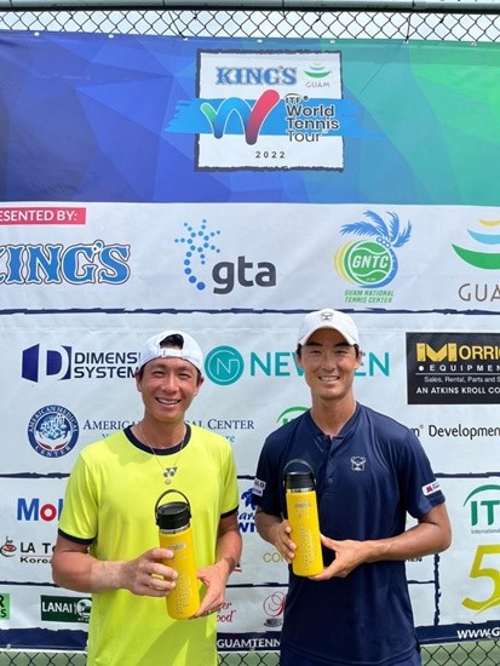 안성시청 김청의 선수, 킹스 괌 ITF 국제테니스대회 복식 준우승