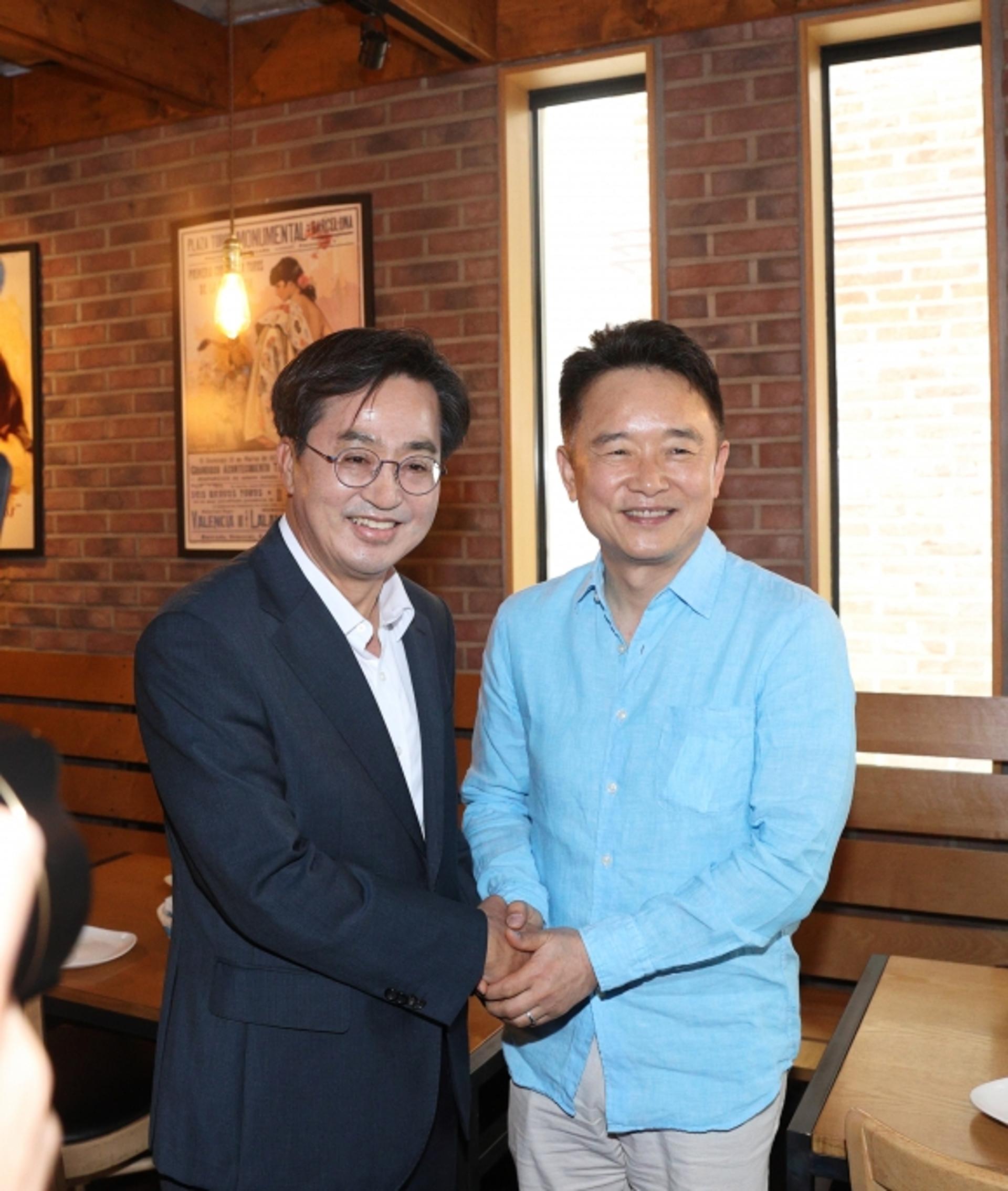 김동연, 남경필·이재명 전임지사 연쇄회동…'협치 행보'