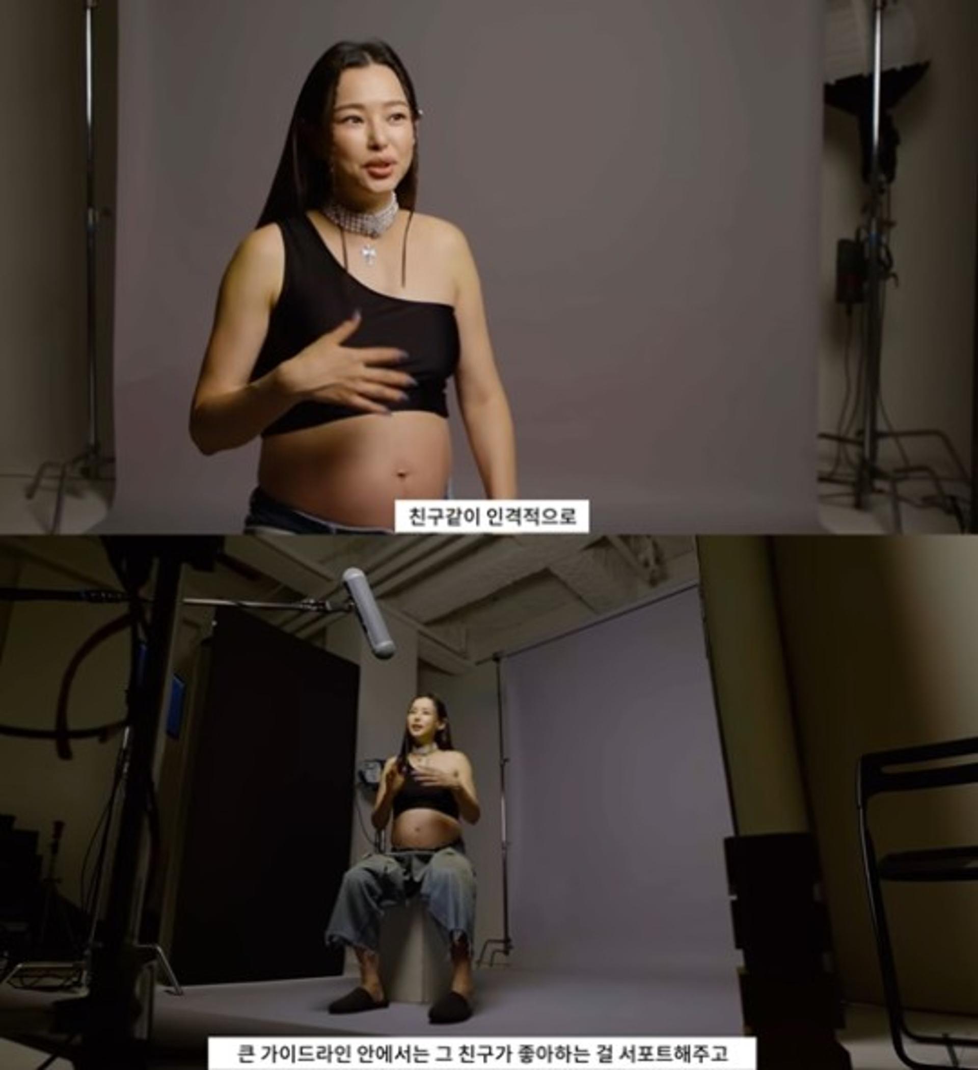 '파격' 만삭화보, 이하늬 "임신 중 배 숨기는 여배우들 안타까워"