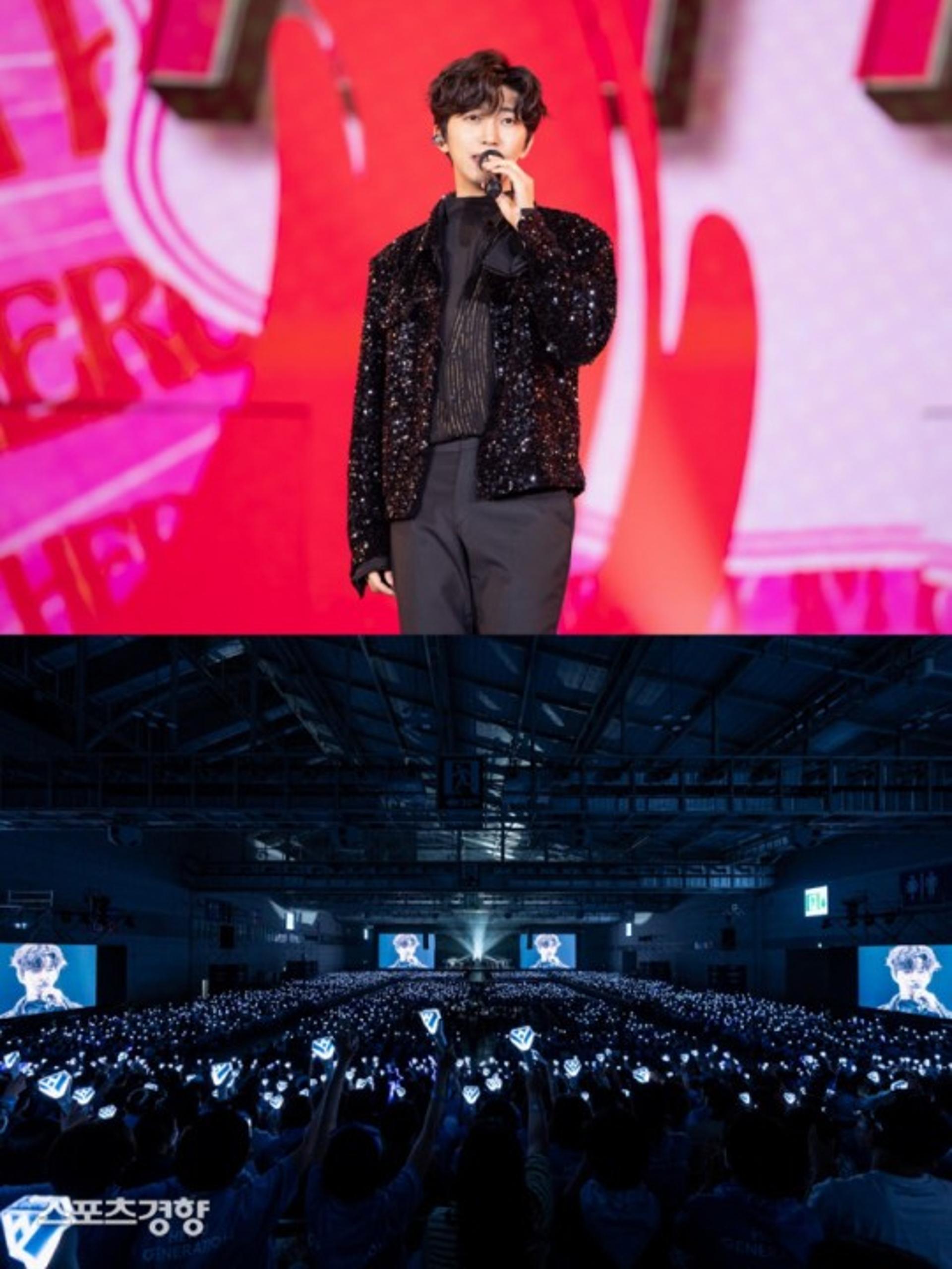 임영웅 매직… 영웅시대=하늘색 물결 된 '광주'