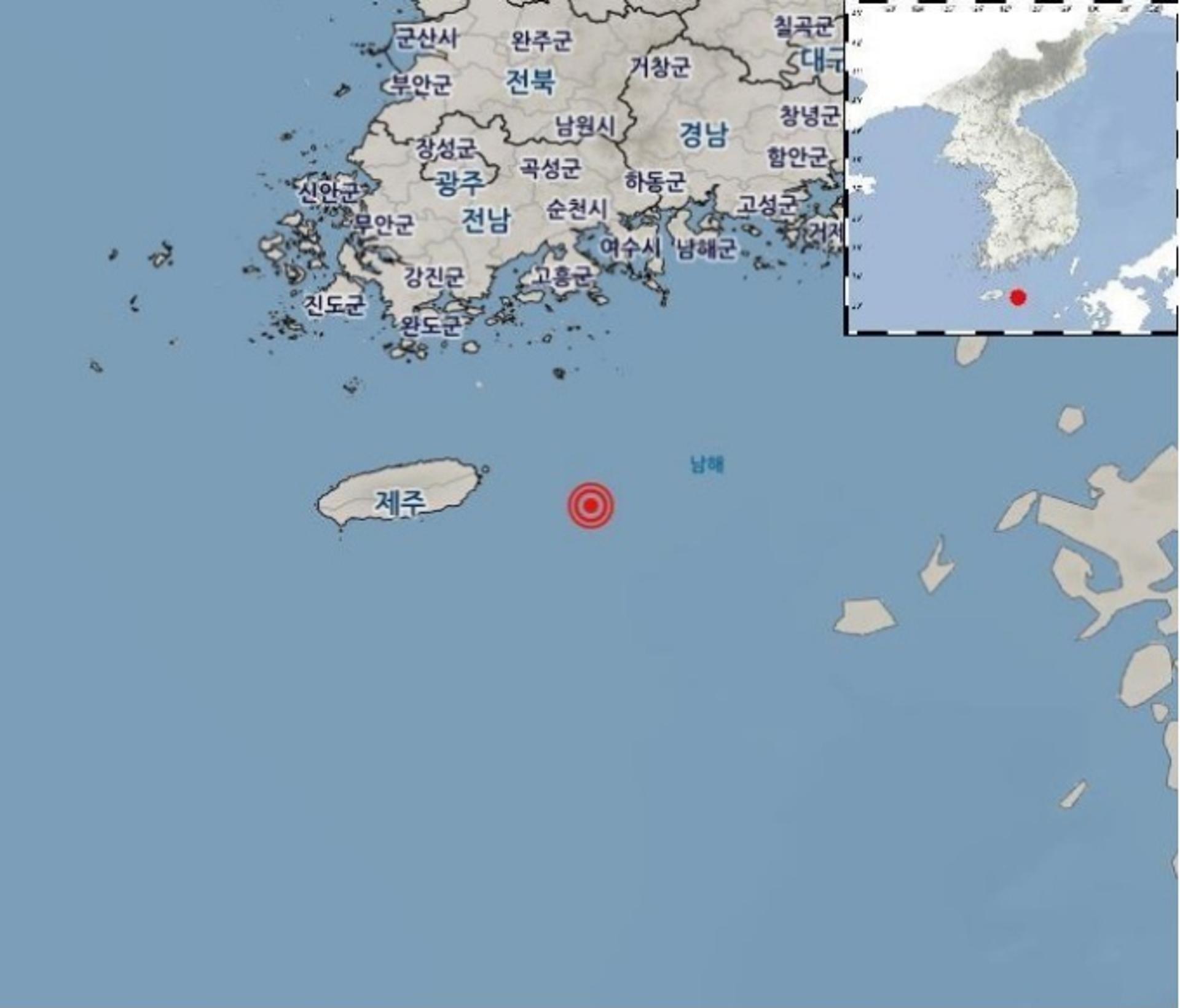 여수 거문도 해역서 규모 2.6 지진… 피해 상황은?
