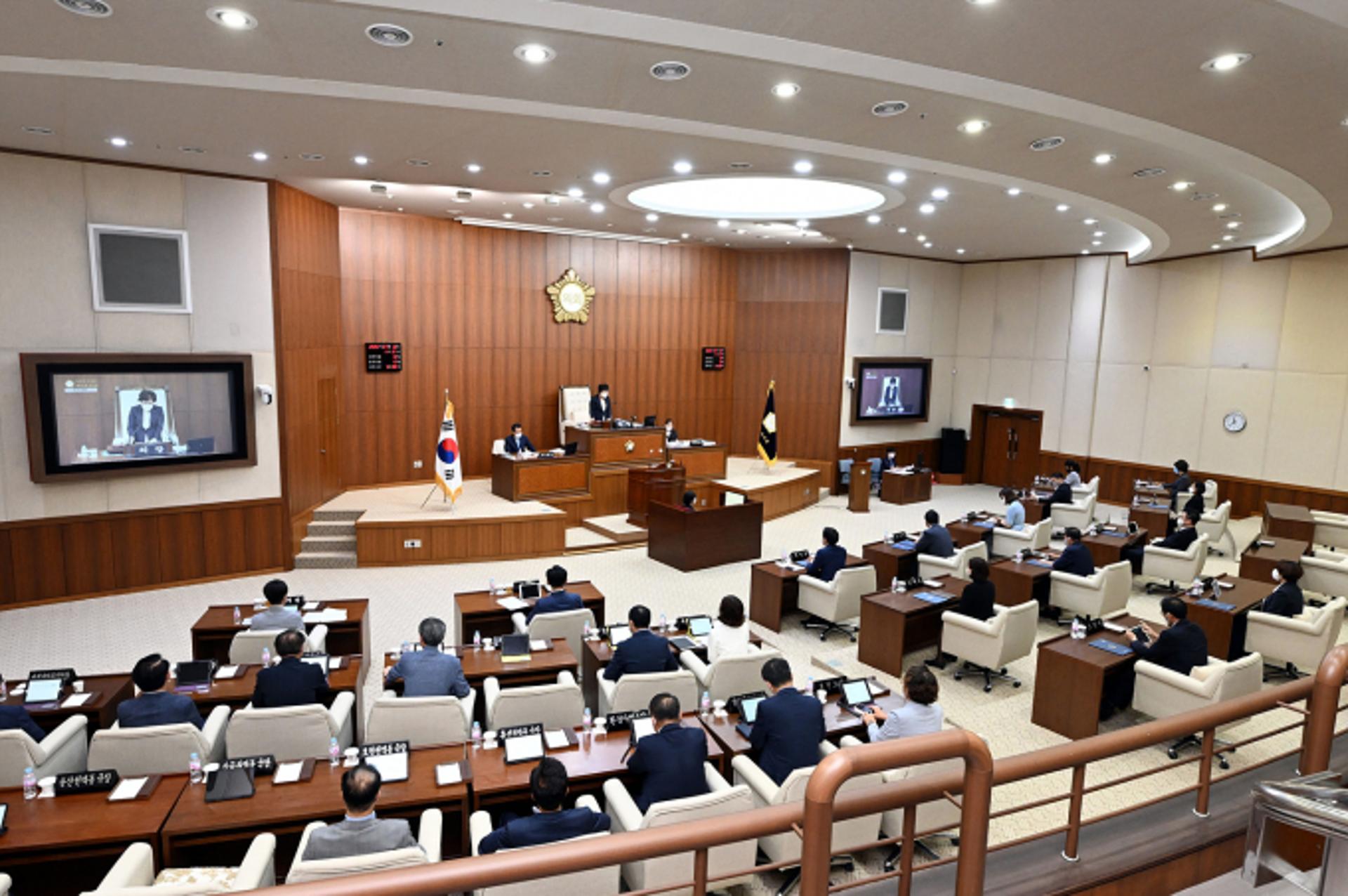 제9대 의정부시의회, 원구성 후 첫 임시회 개회