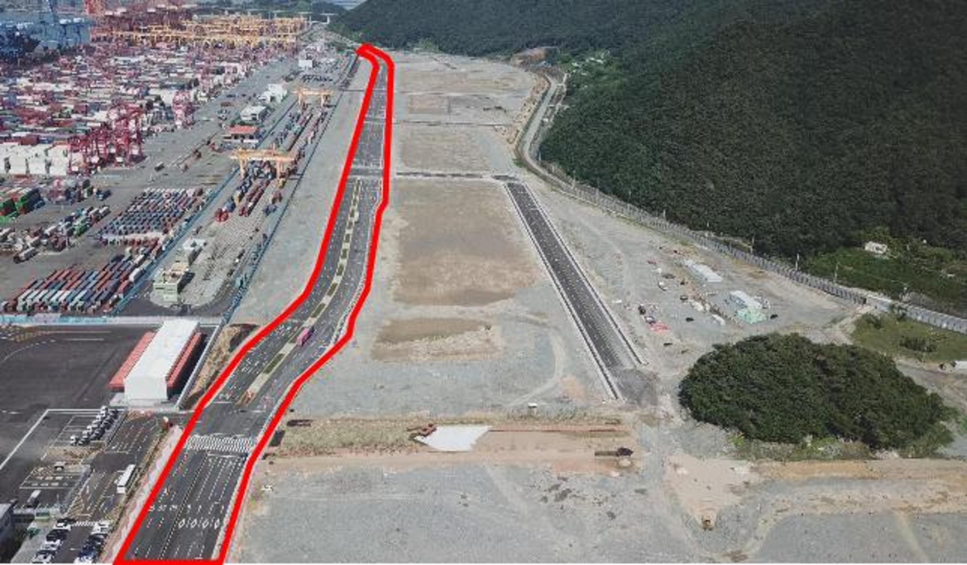 부산항만공사, 부산항 신항 6부두 진입도로 개통
