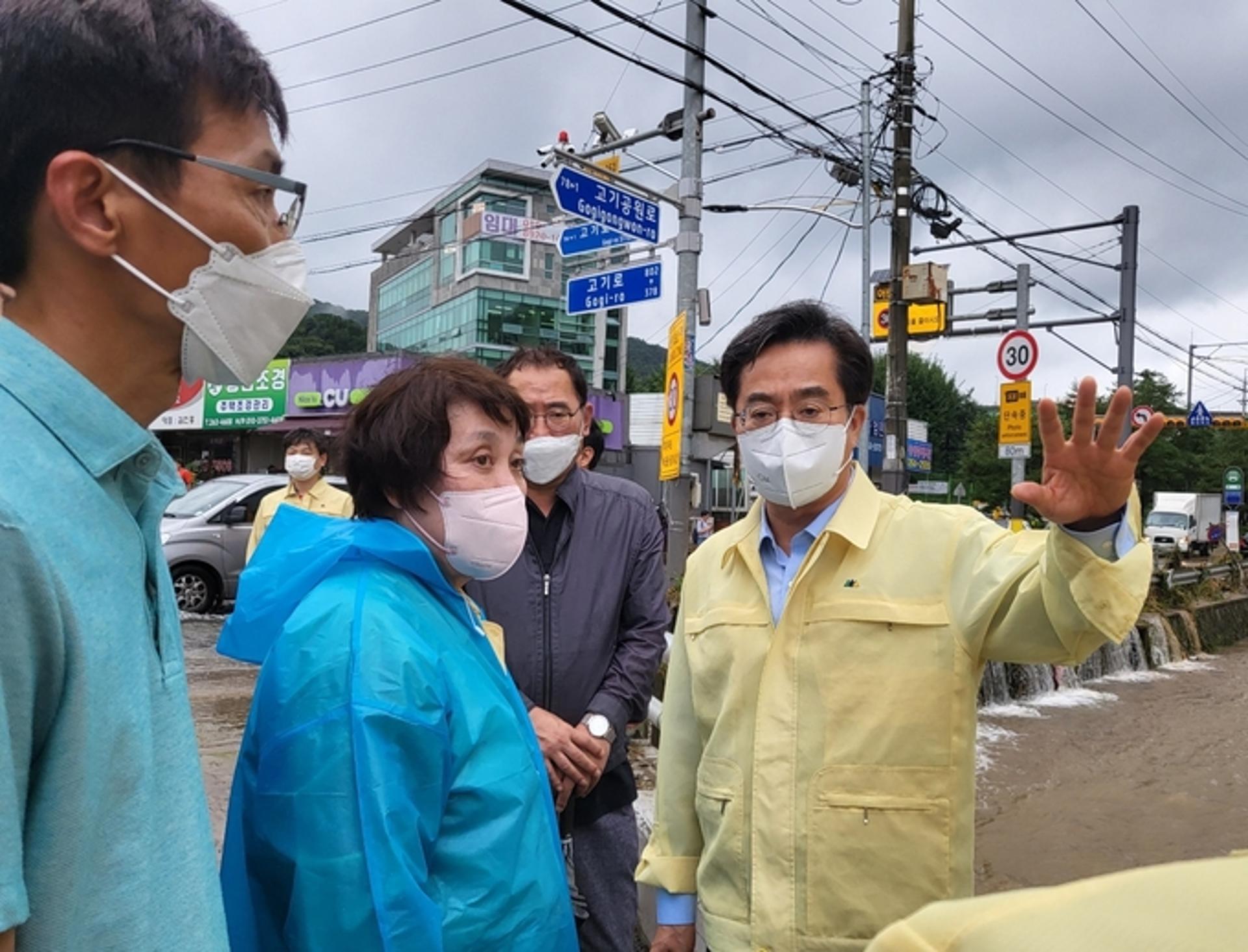 김동연 지사, 고기교 등 호우 피해현장 찾아 신속한 복구·지원 지시