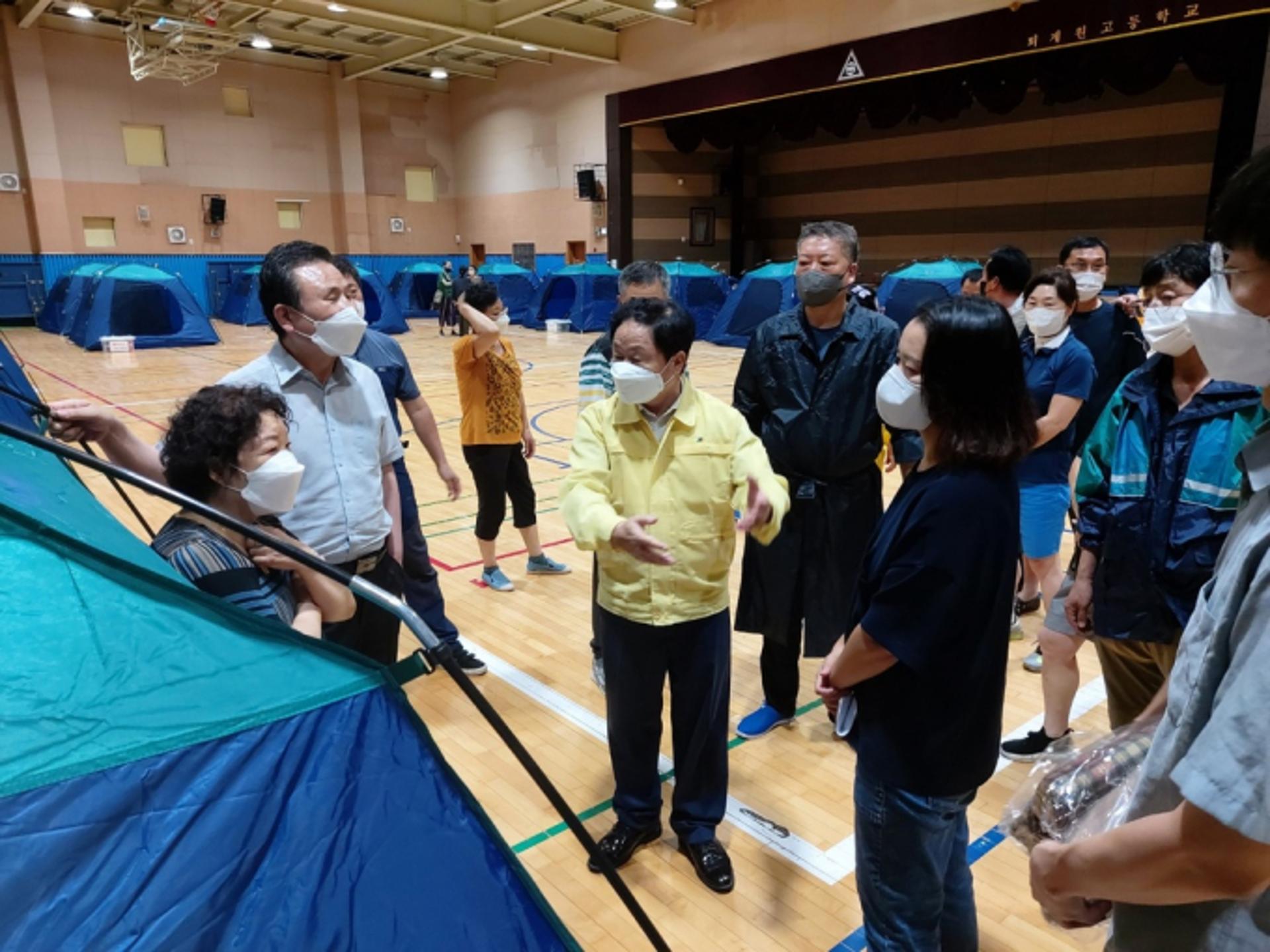 주광덕 남양주시장, 침수피해 상황 점검...근본적 대책 강구