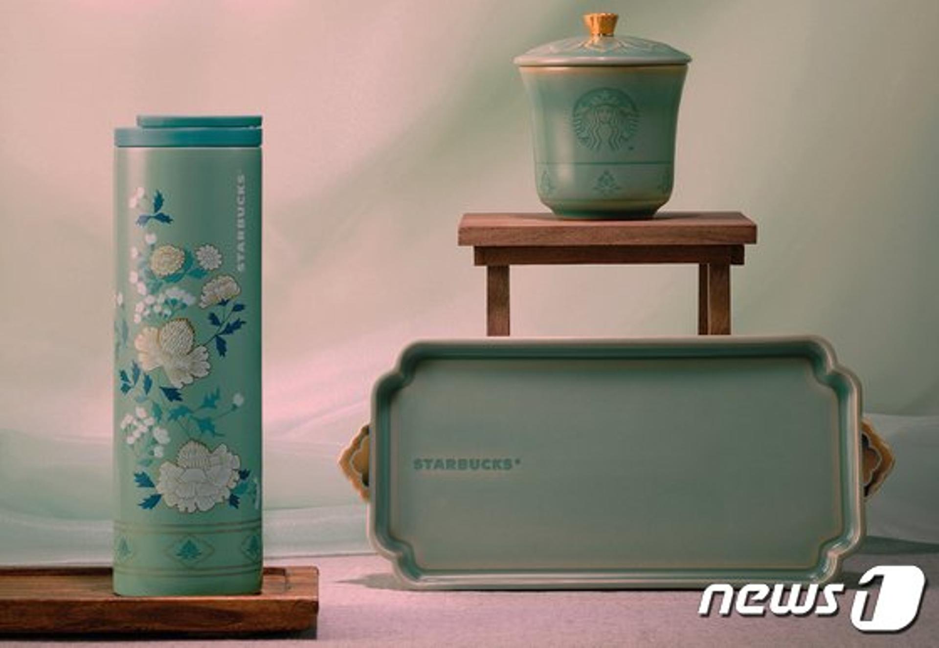 강진청자, 스타벅스와 손잡다…광복 77주년 기념 청자상품 출시