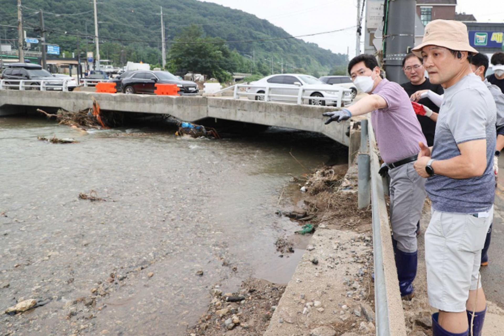 이상일 용인시장, 행안부 장관에 동천동 특별재난지역 선포 요청