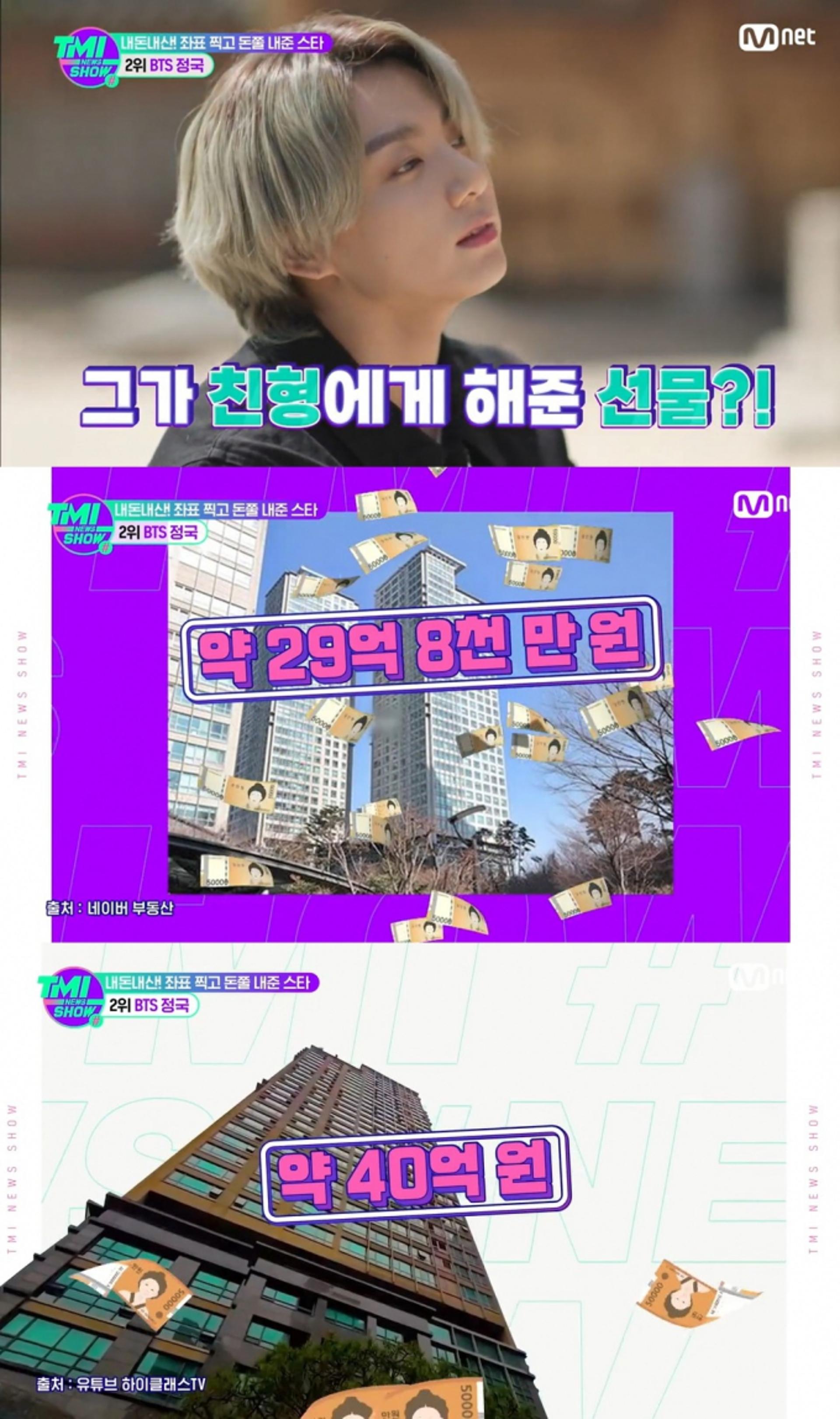 친형에 40억 아파트 플렉스… BTS 정국 "역시 월드클래스"