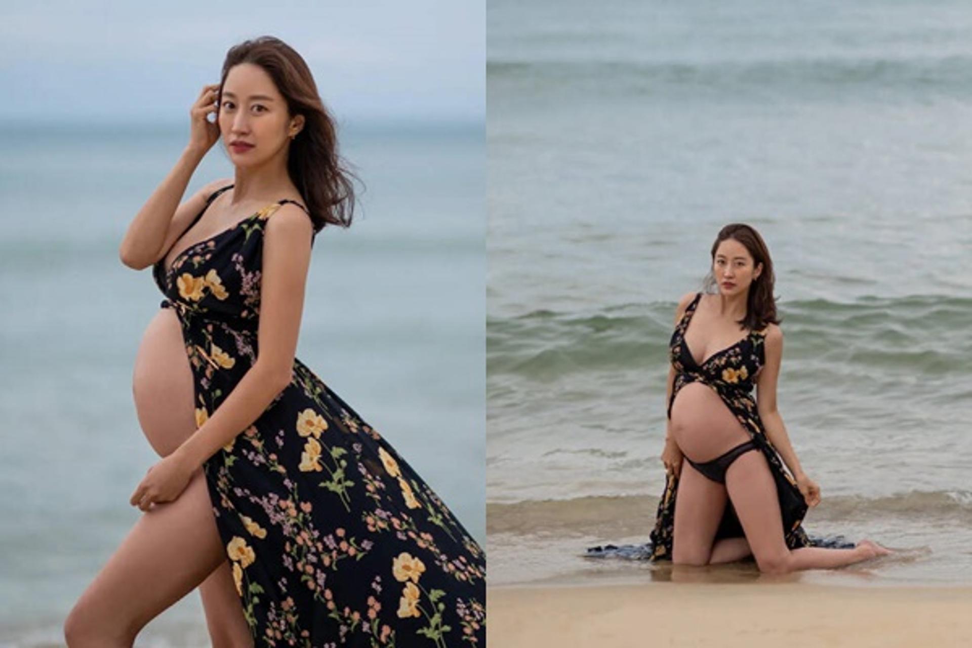 '치과의사♥' 전혜빈 만삭 D라인… "임산부 미모가?"
