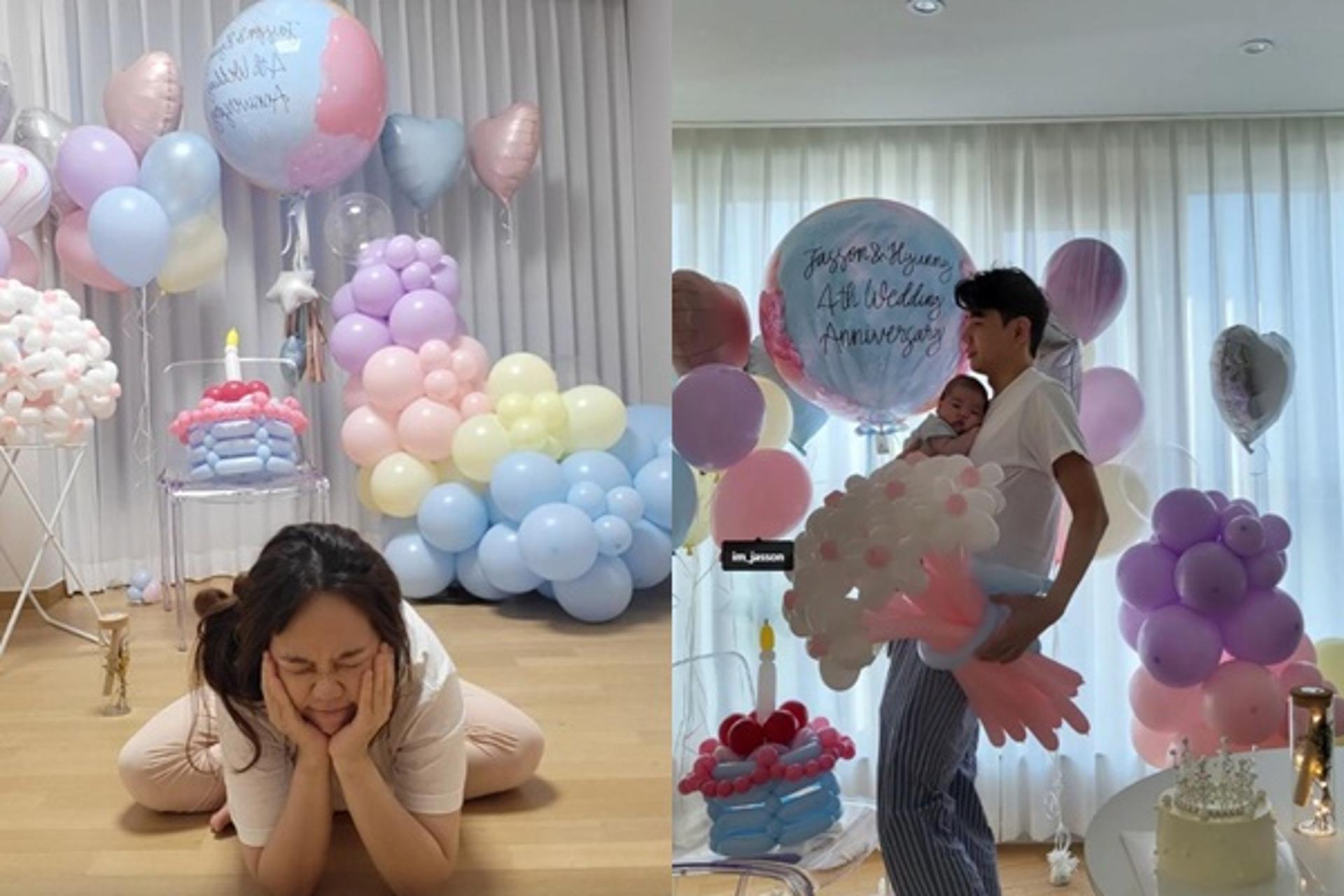 '제이쓴♥' 홍현희 눈물을?… '결혼 4주년' 이벤트 어땠길래