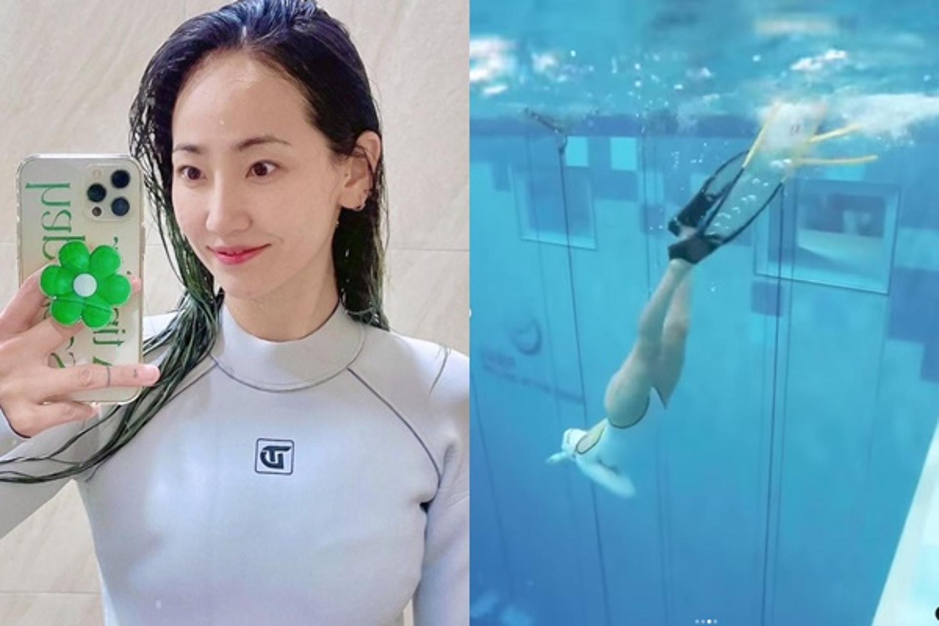 인어공주의 환생?… 핫펠트, 수준급 프리다이빙 '대박'