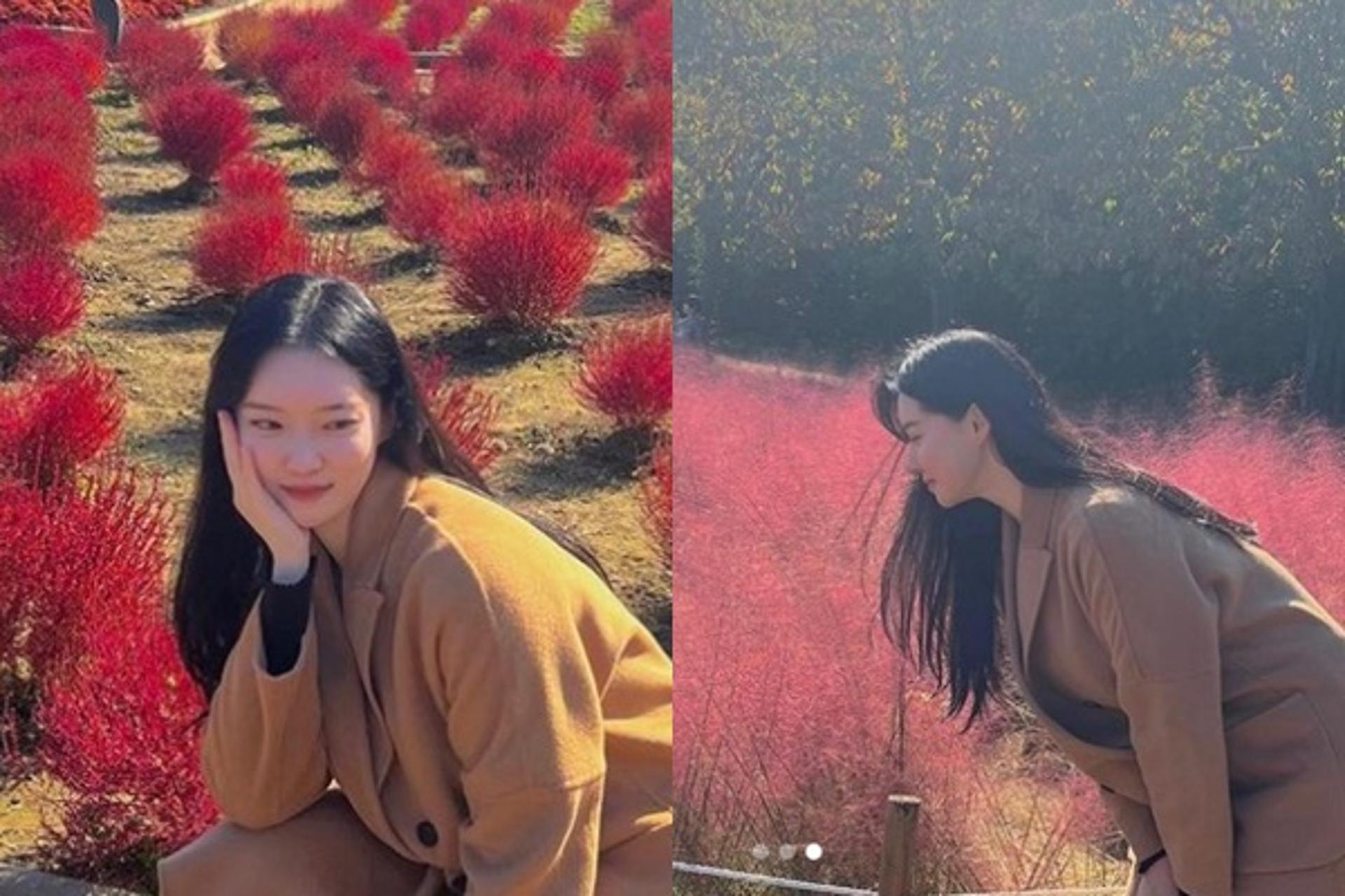 "꽃미모 폭발"… 김유지, ♥정준과 여행갔나