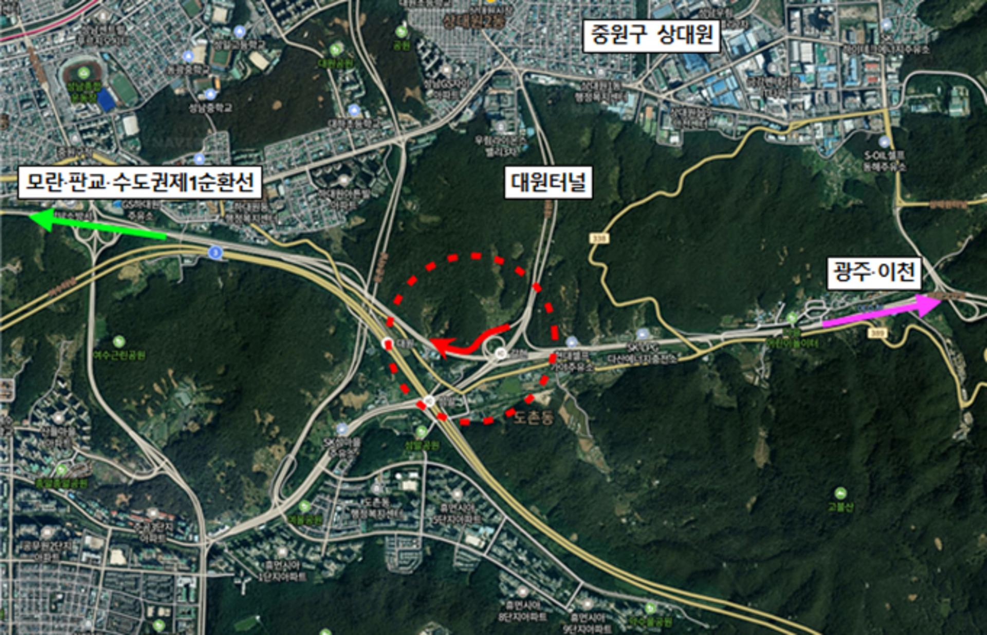 성남시 갈현IC 연결도로 15일 개통
