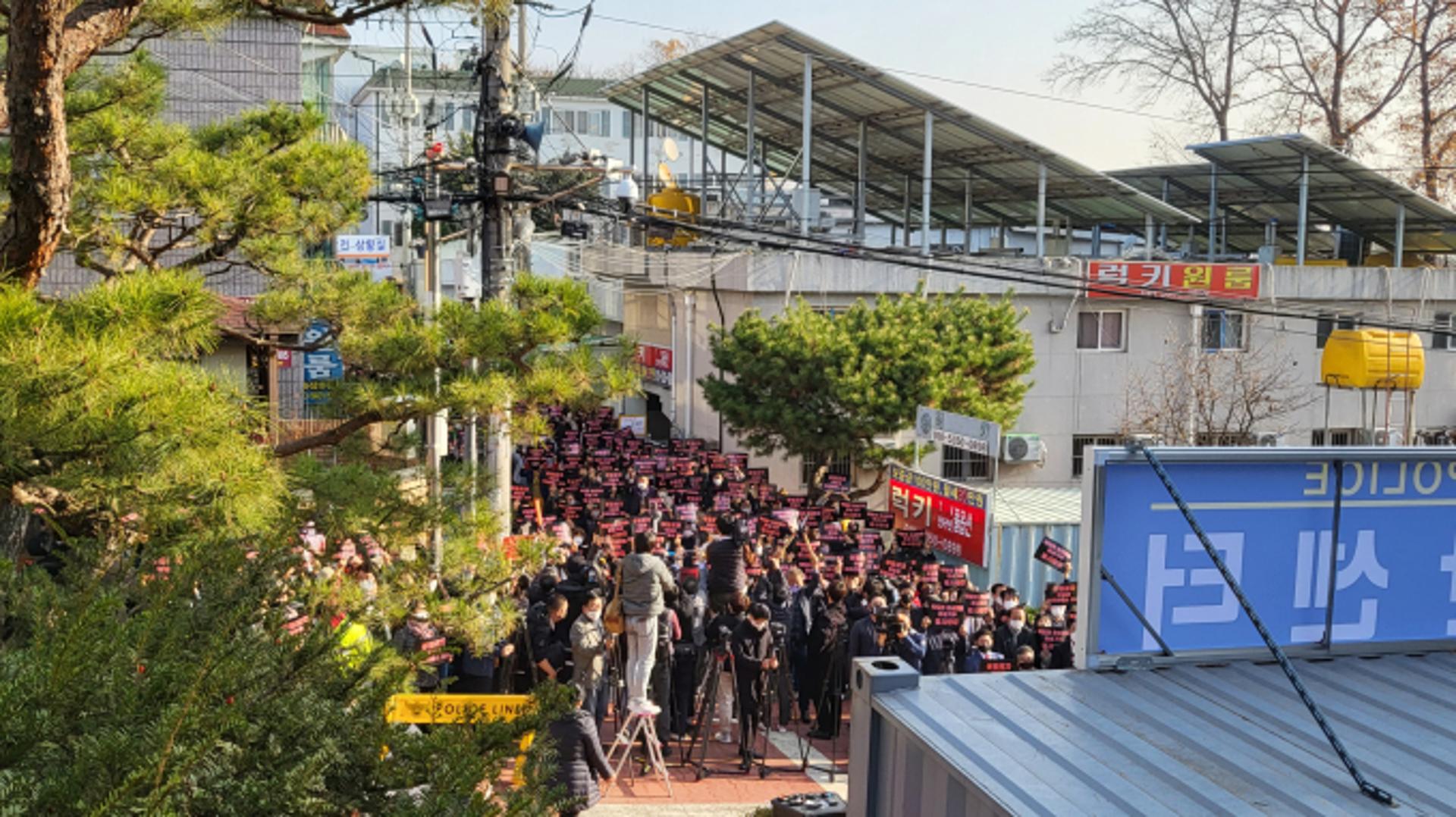 화성시민 결의대회…박병화 퇴출에 '전쟁' 선포