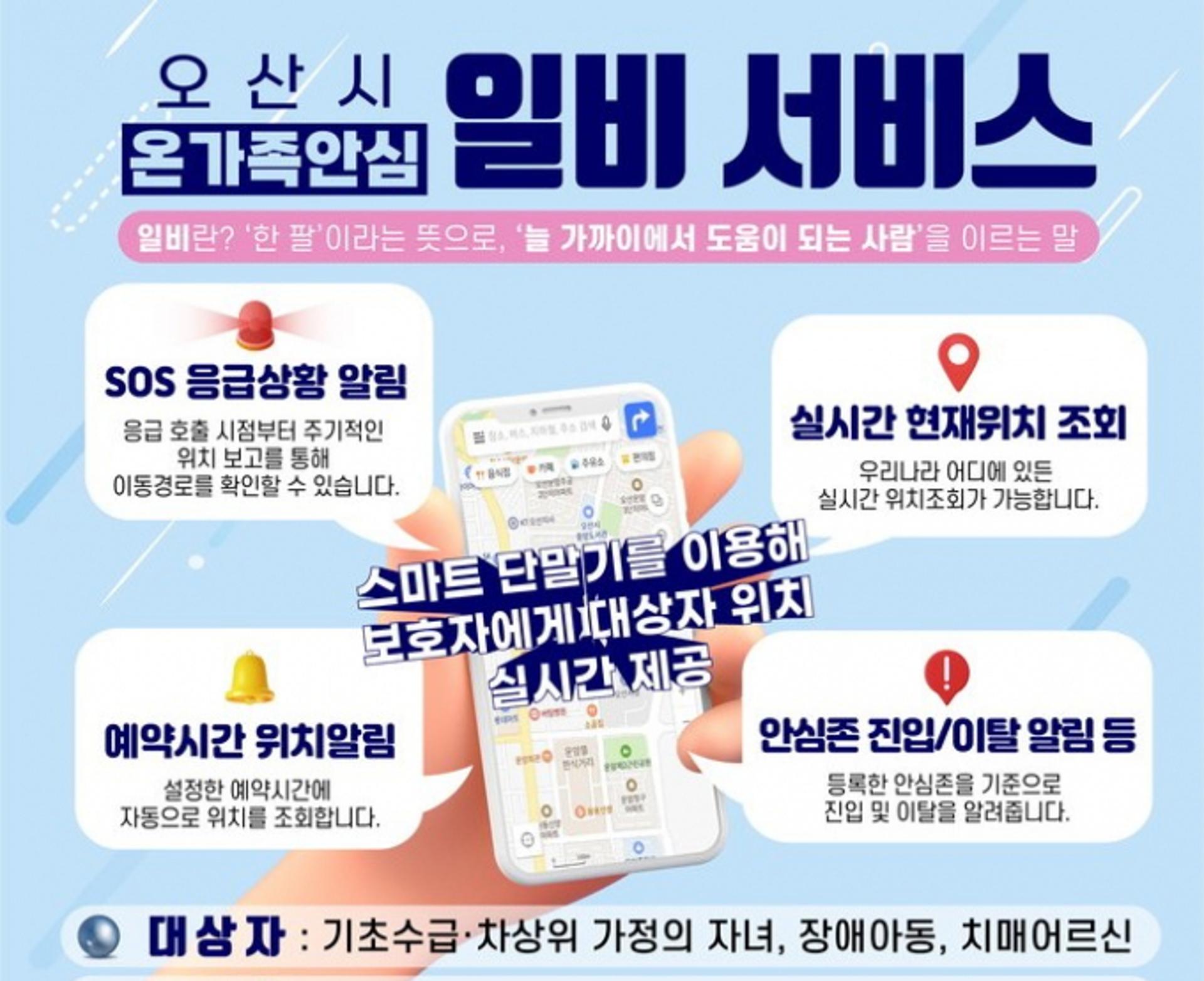 오산시, 사물인터넷 공공서비스 '온가족안심 일비 서비스'로 변경