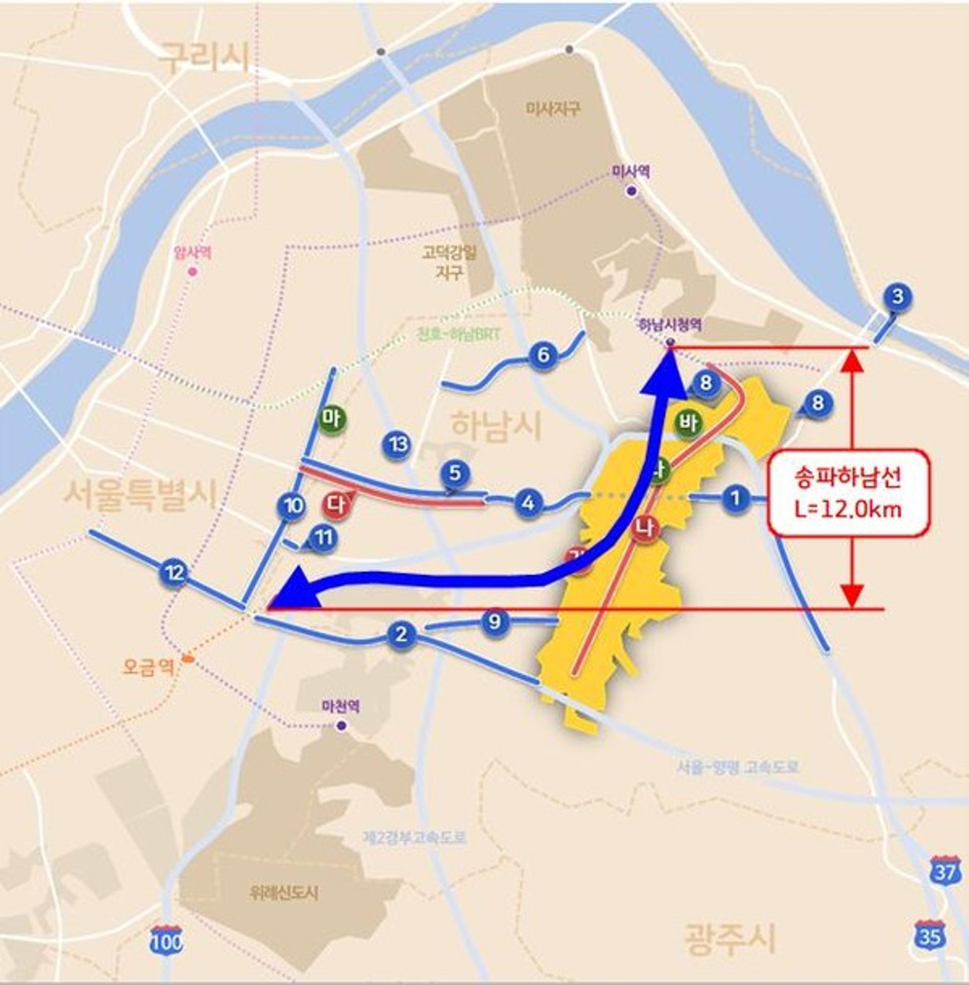 경기도, '송파하남선' 용역 착수…3기 신도시 연결 全노선 본궤도