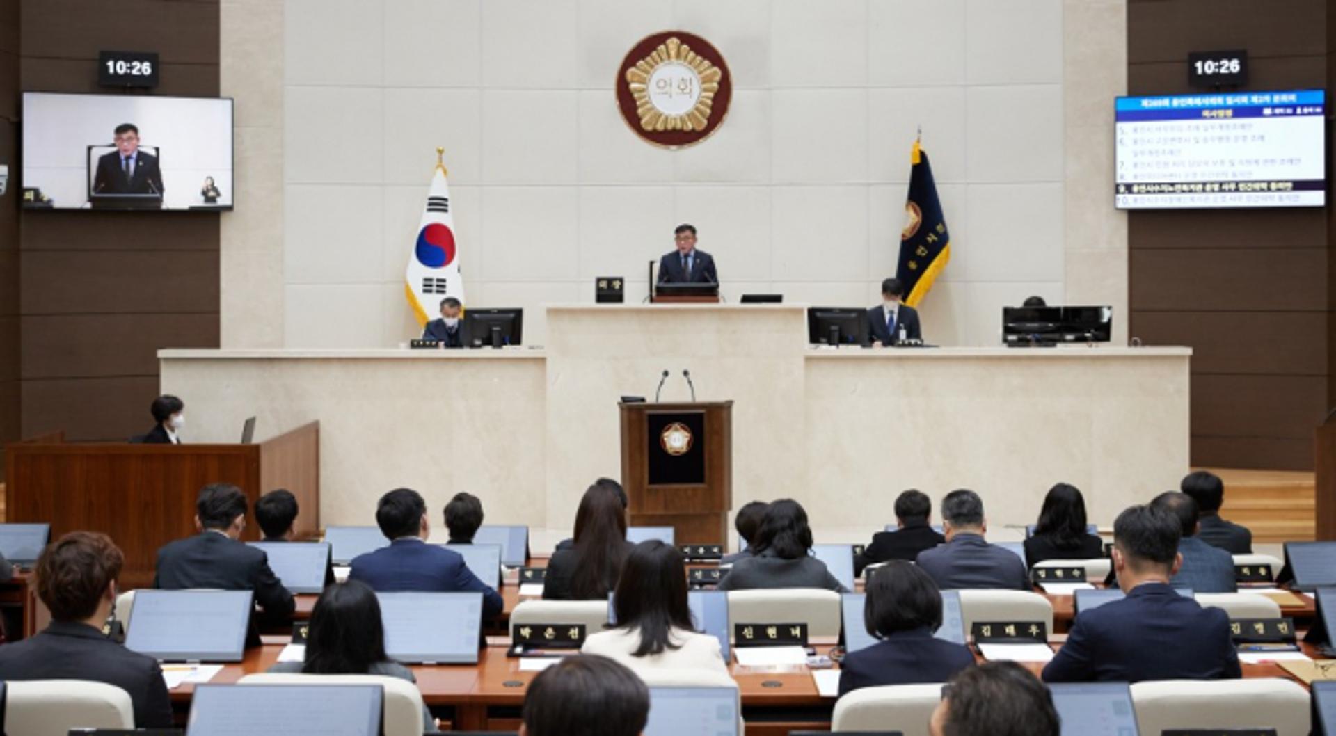 용인시의회, 제269회 임시회 폐회…조례안 등 22개 안건 처리