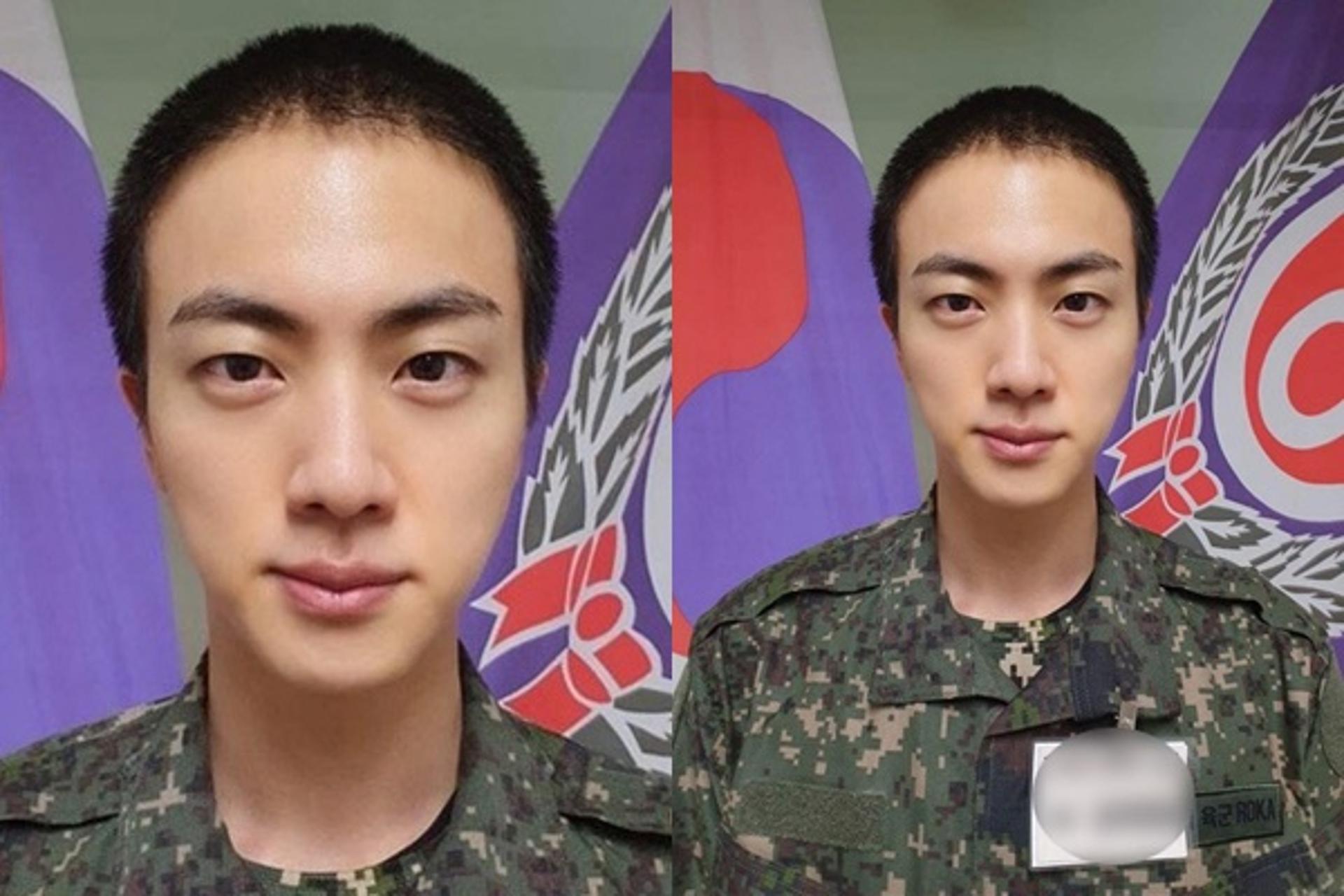 훈련소 근황 떴다… 방탄소년단 진, "혹시 화보 촬영?"