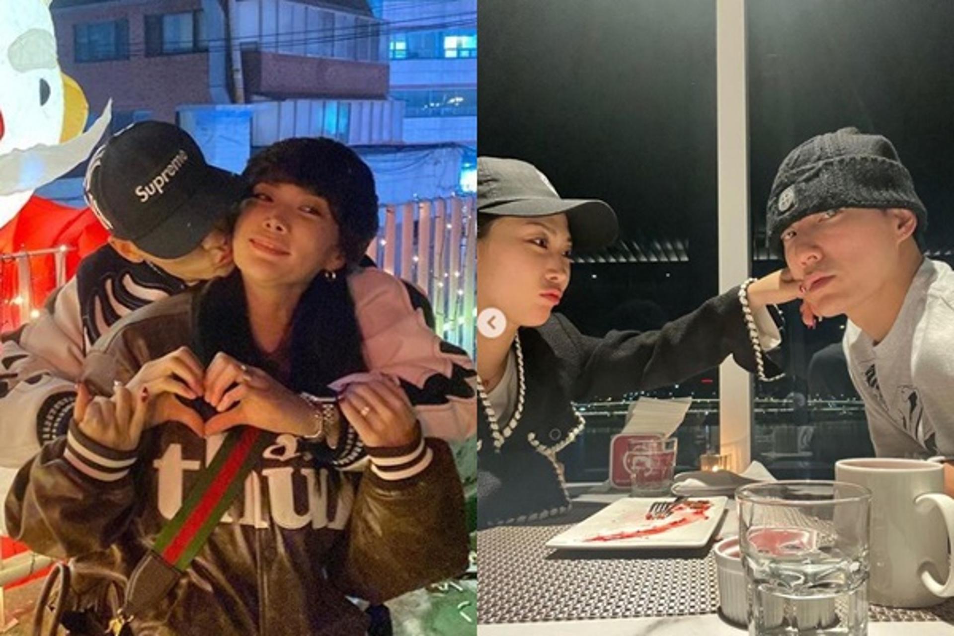 "내년엔 러브도 함께"…허니제이, ♥정담과 행복한 크리스마스